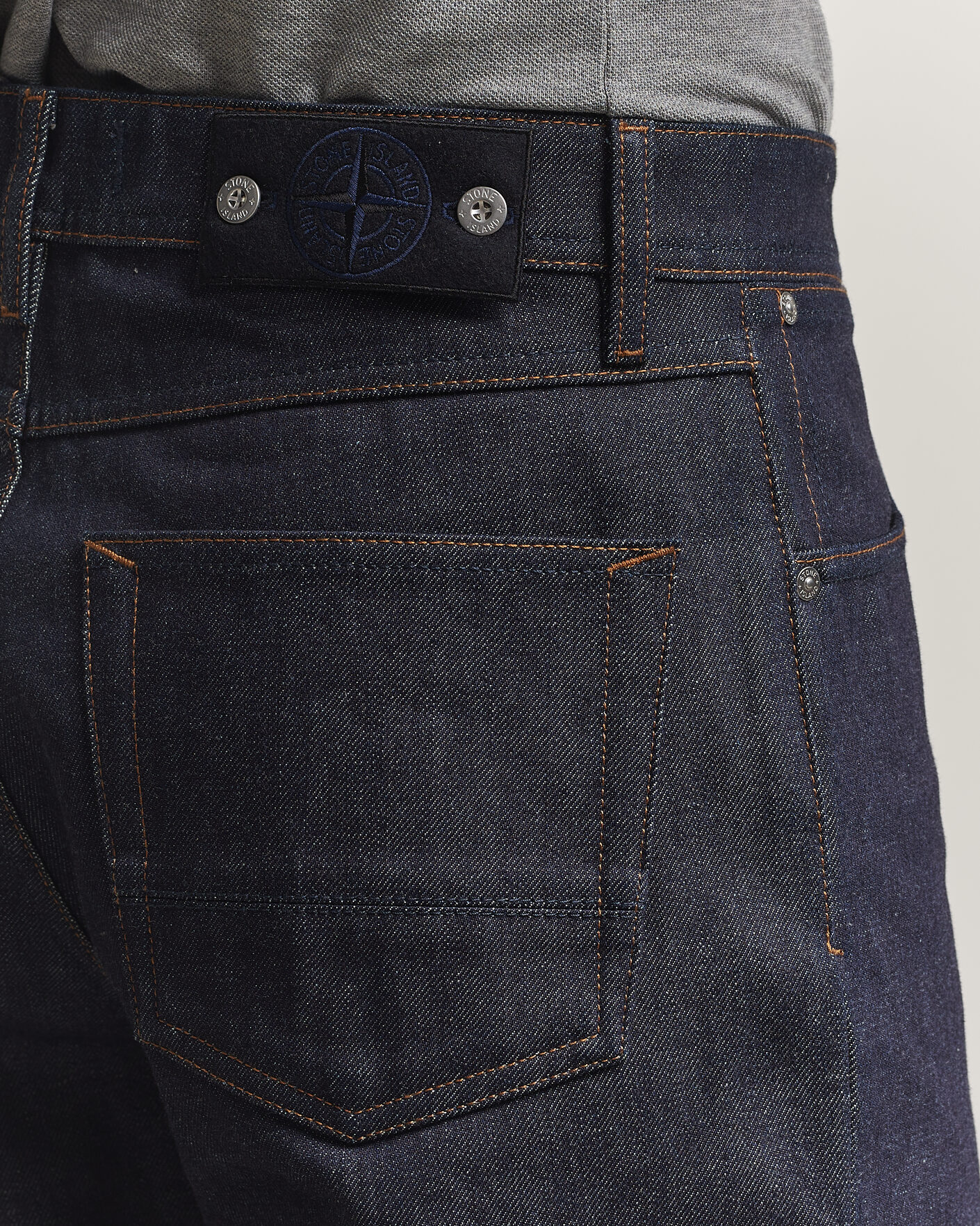 Herre | Skjorter | Stone Island | Loose Fit Denim Jeans Blue Raw