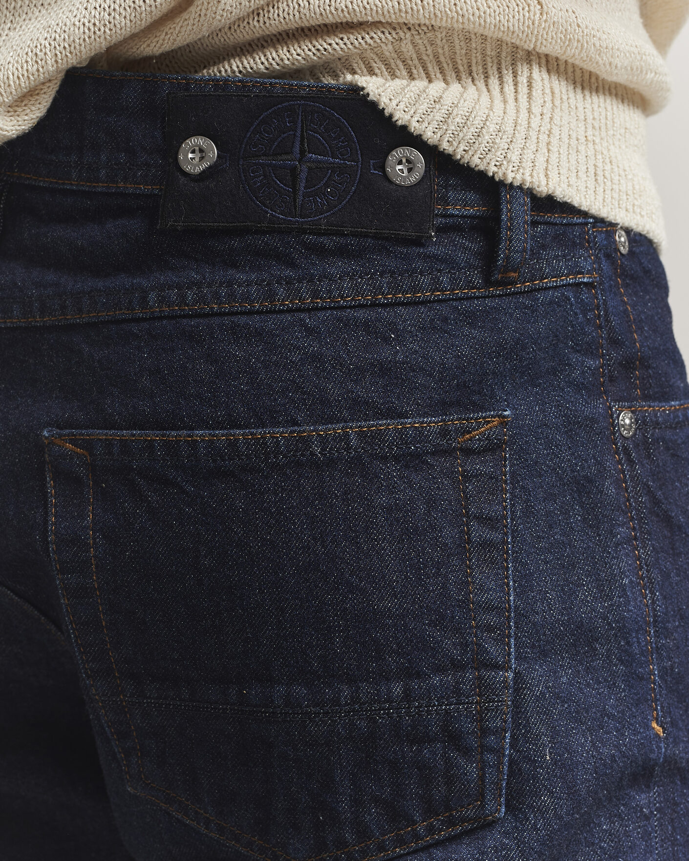 Herre | Jeans | Stone Island | Straight Fit Denim Jeans Blue Rinse