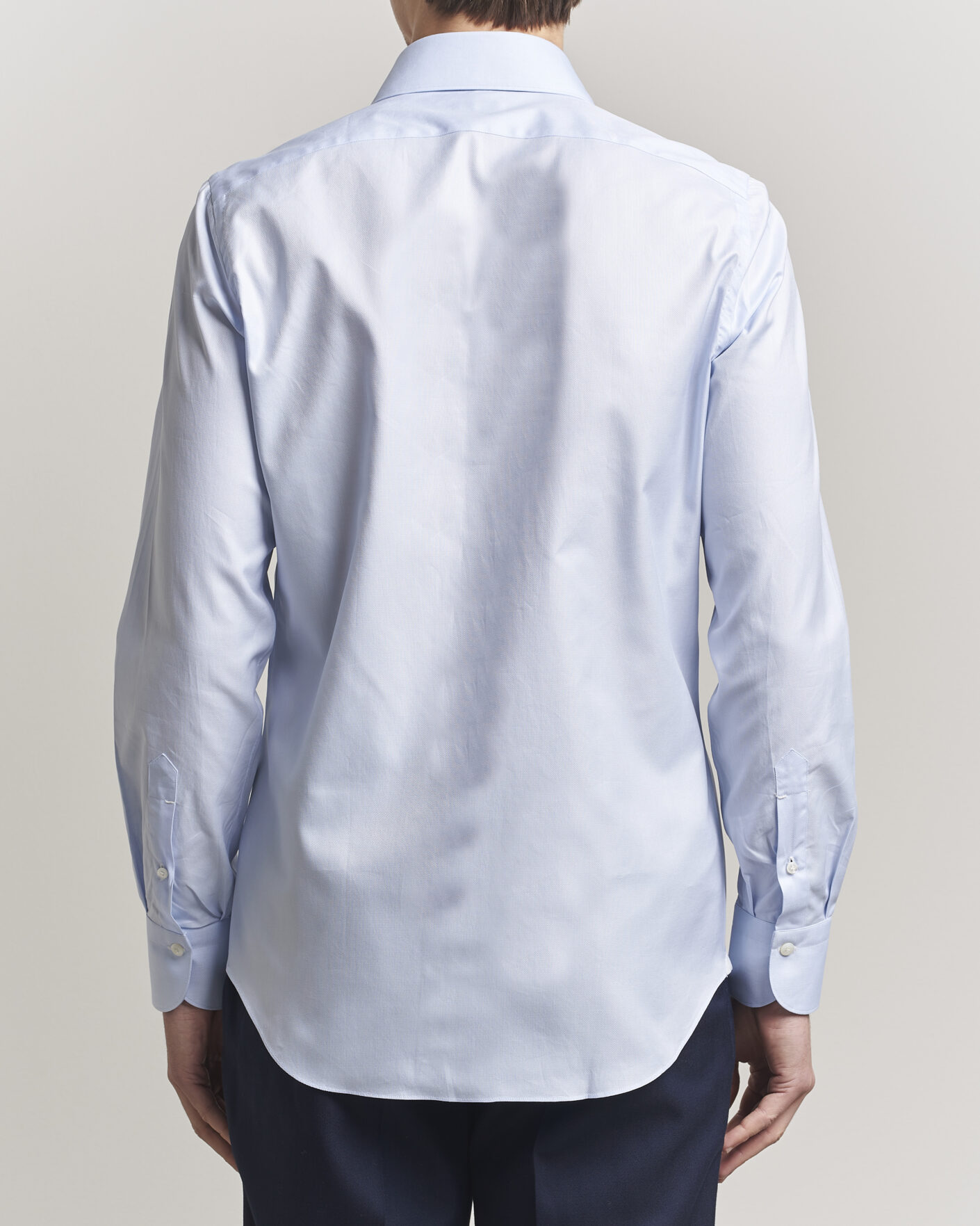 Herre | Skjorter | Finamore Napoli | Milano Slim Royal Oxford Dress Shirt Light Blue