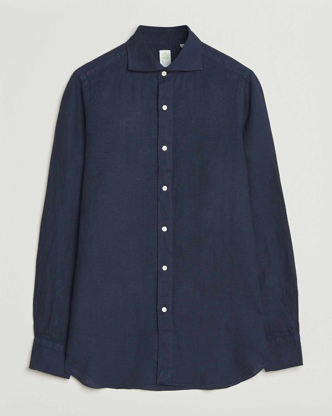Herre | Skjorter | Finamore Napoli | Gaeta Linen Shirt Navy