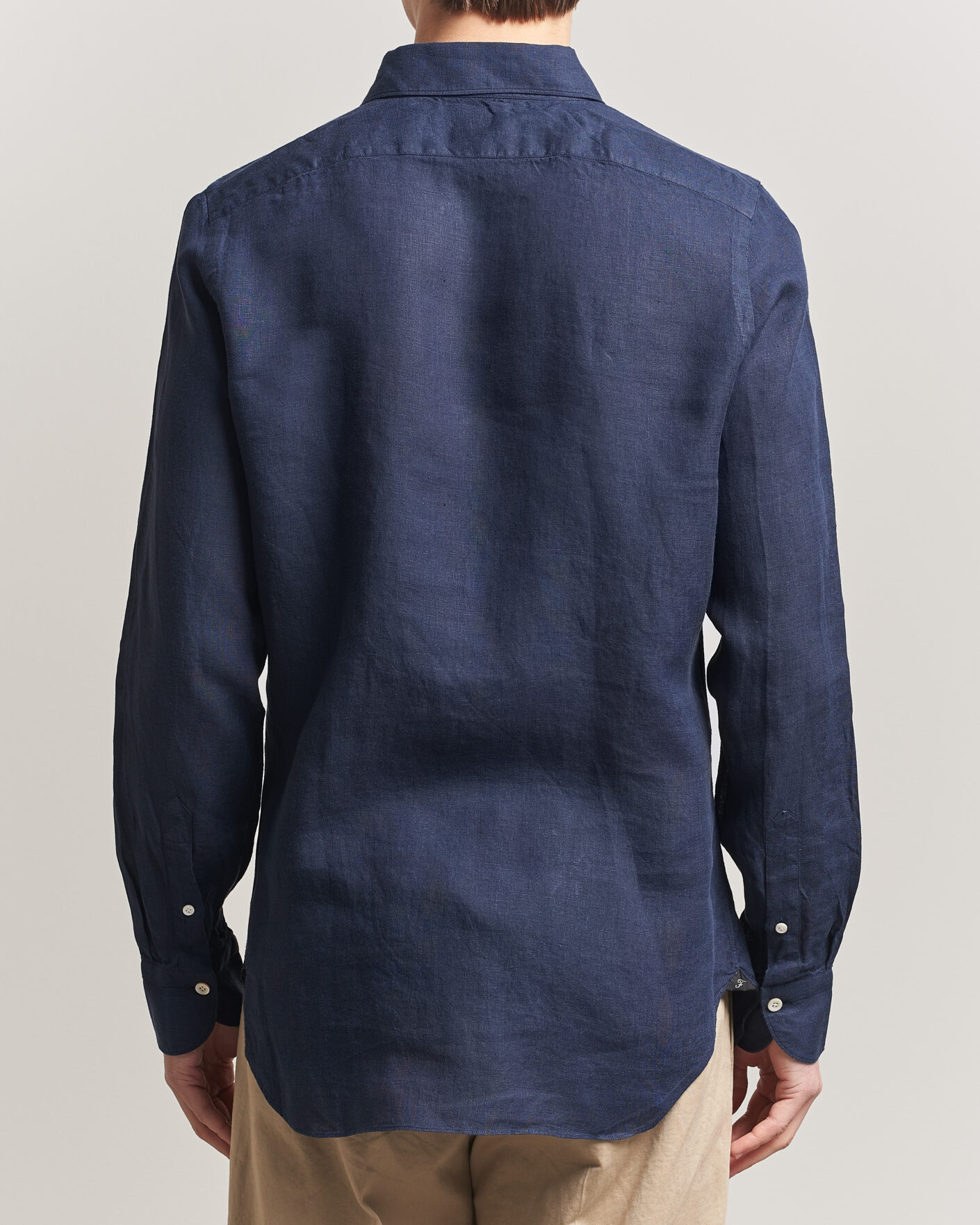 Herre | Skjorter | Finamore Napoli | Gaeta Linen Shirt Navy