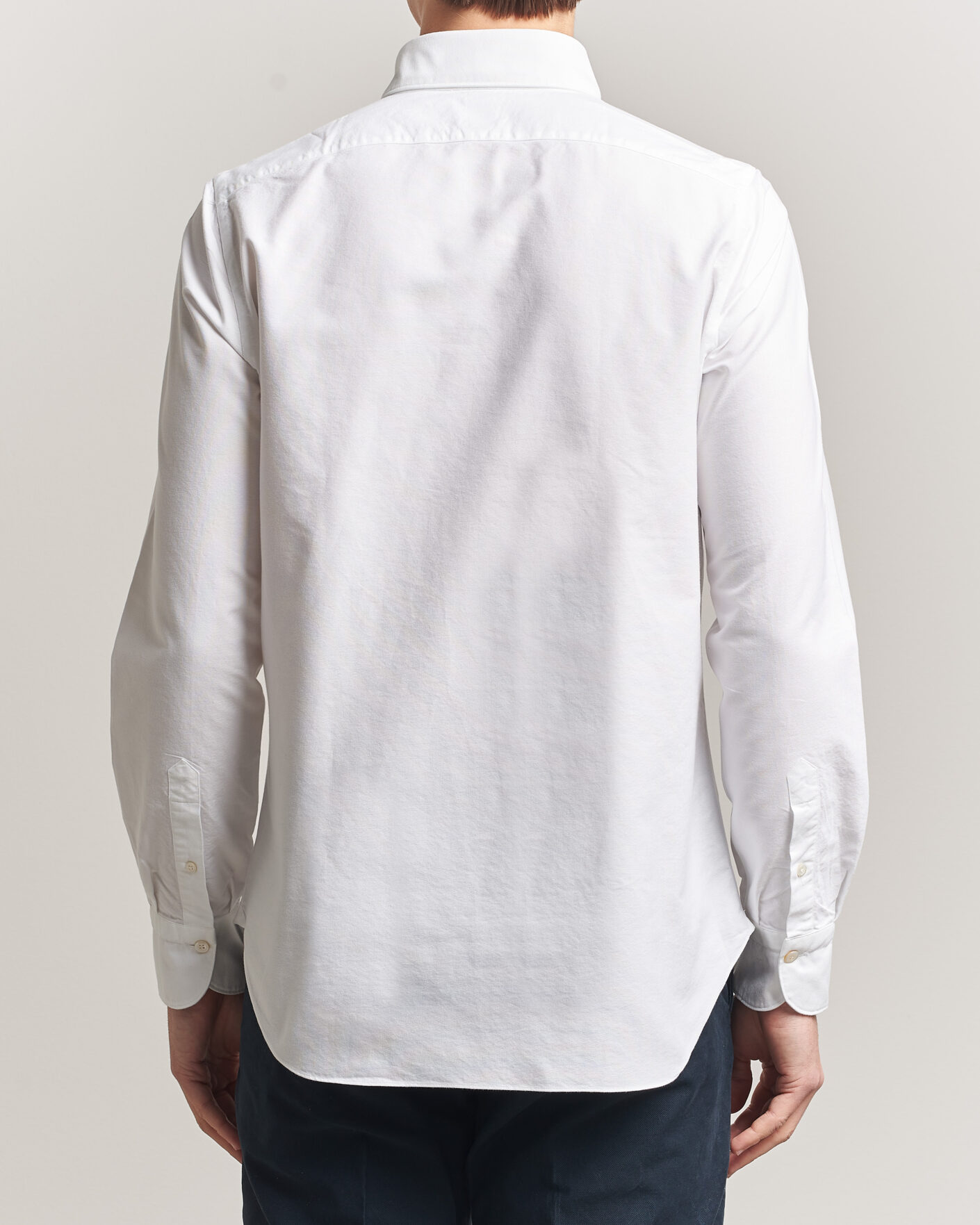 Herre | Skjorter | Finamore Napoli | Gaeta Oxford Button Down Shirt White