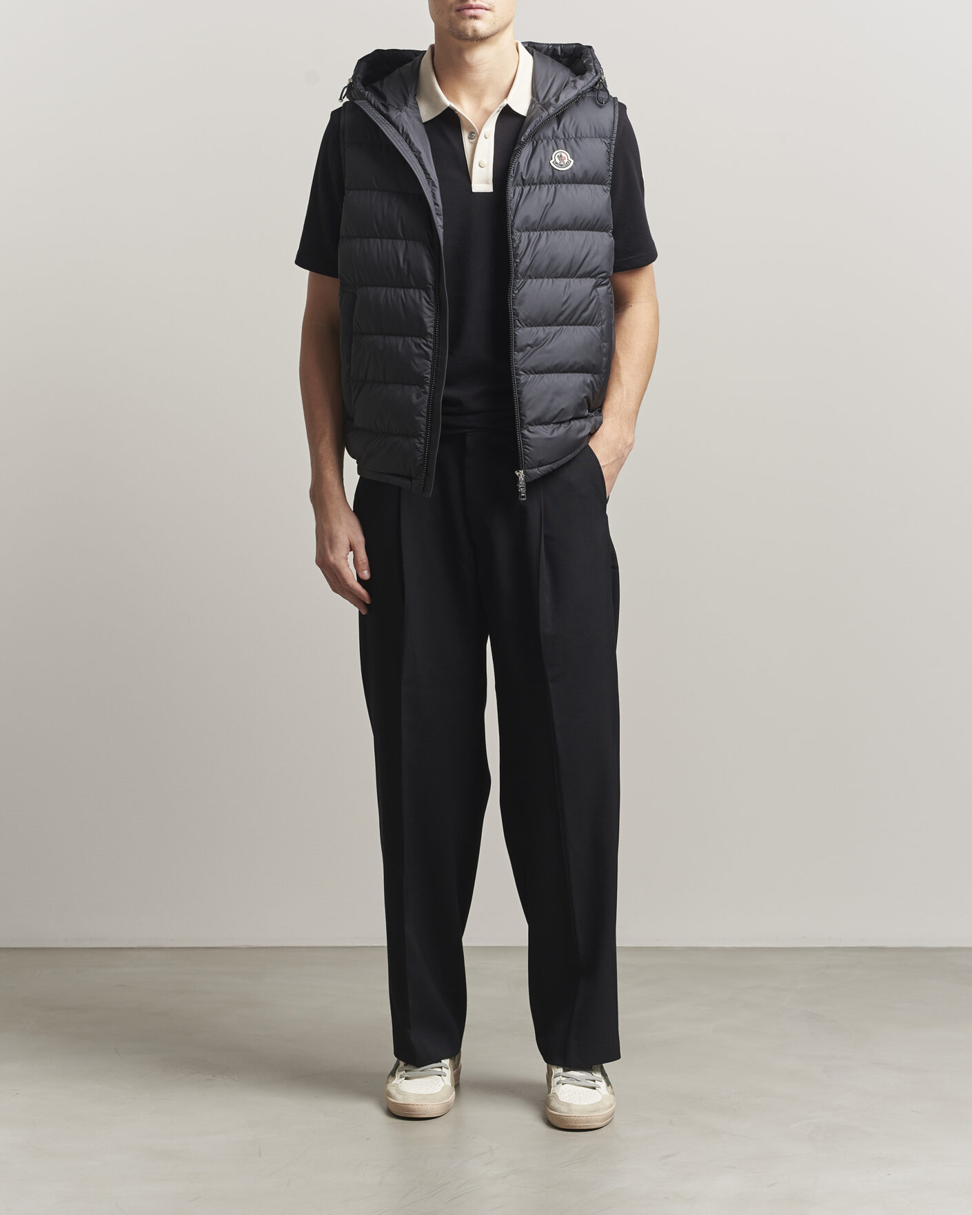 Herre | Vester | Moncler | Marseillan Hooded Down Vest Black