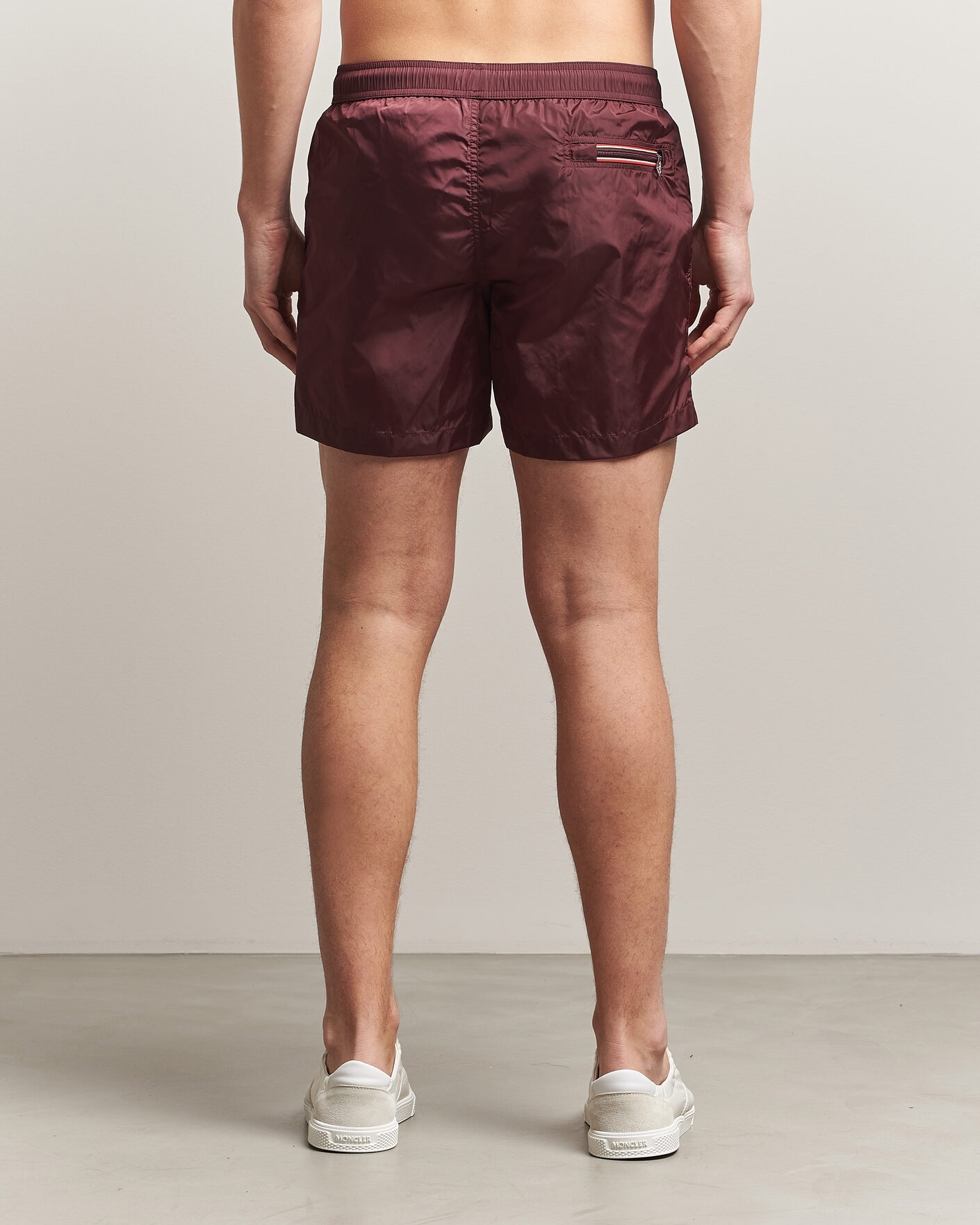 Herre | Badeshorts | Moncler | Nylon Swim Shorts Burgundy