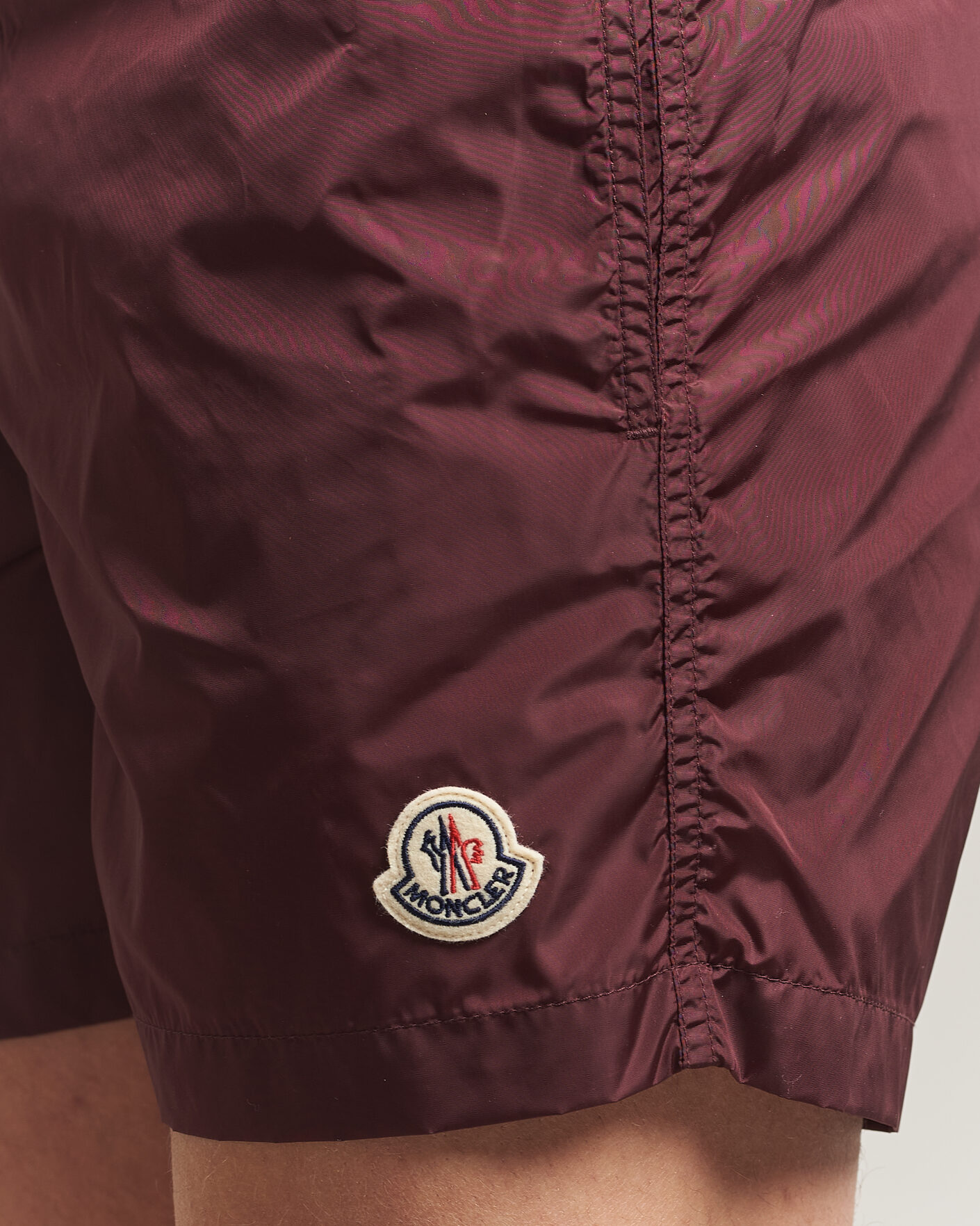 Herre | Badeshorts | Moncler | Nylon Swim Shorts Burgundy