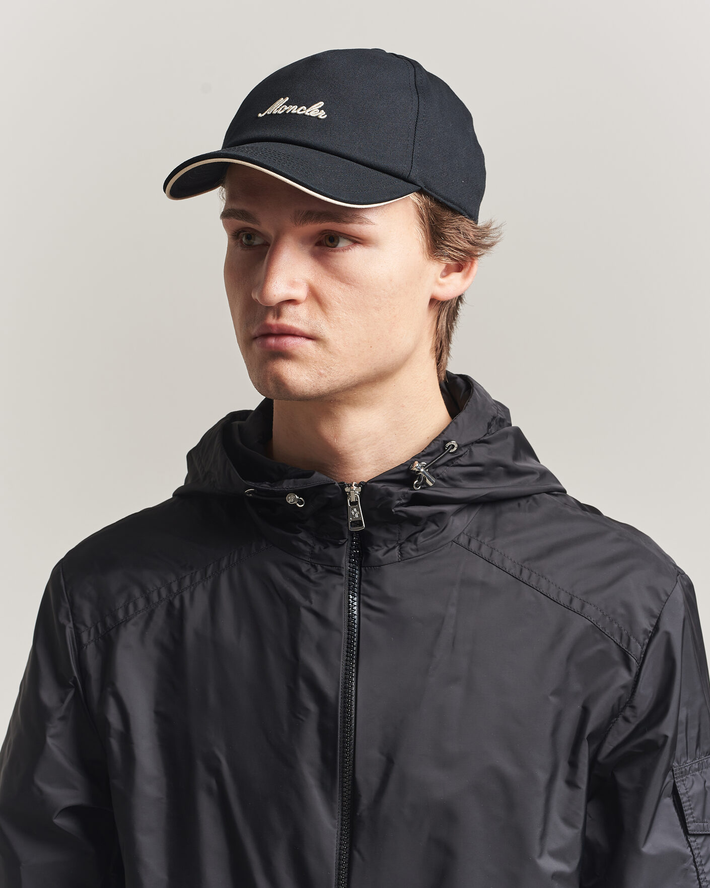 Herre | Hatter og capser | Moncler | Signature Baseball Cap Black