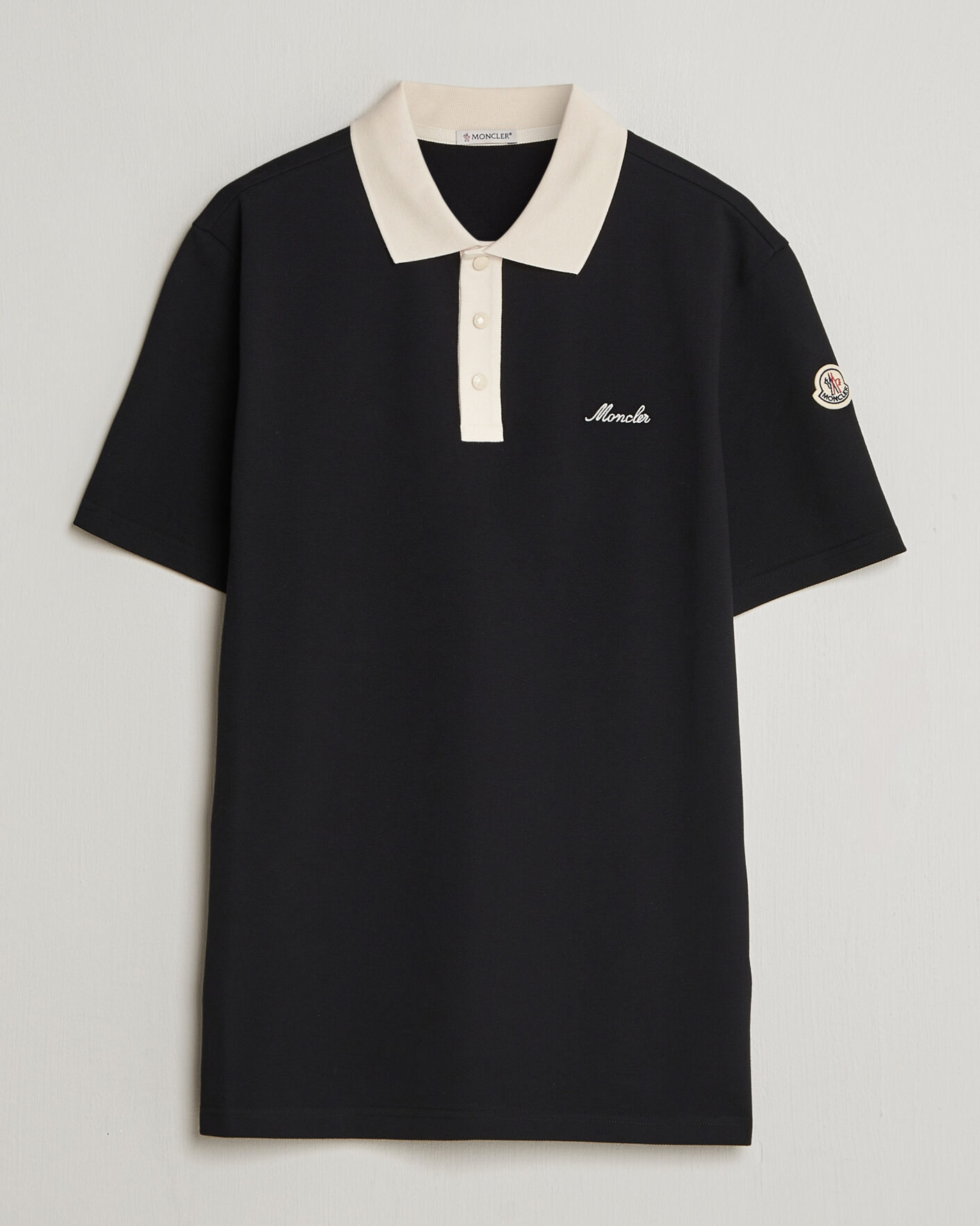 Herre | Pikéer | Moncler | Signature Logo Polo Black