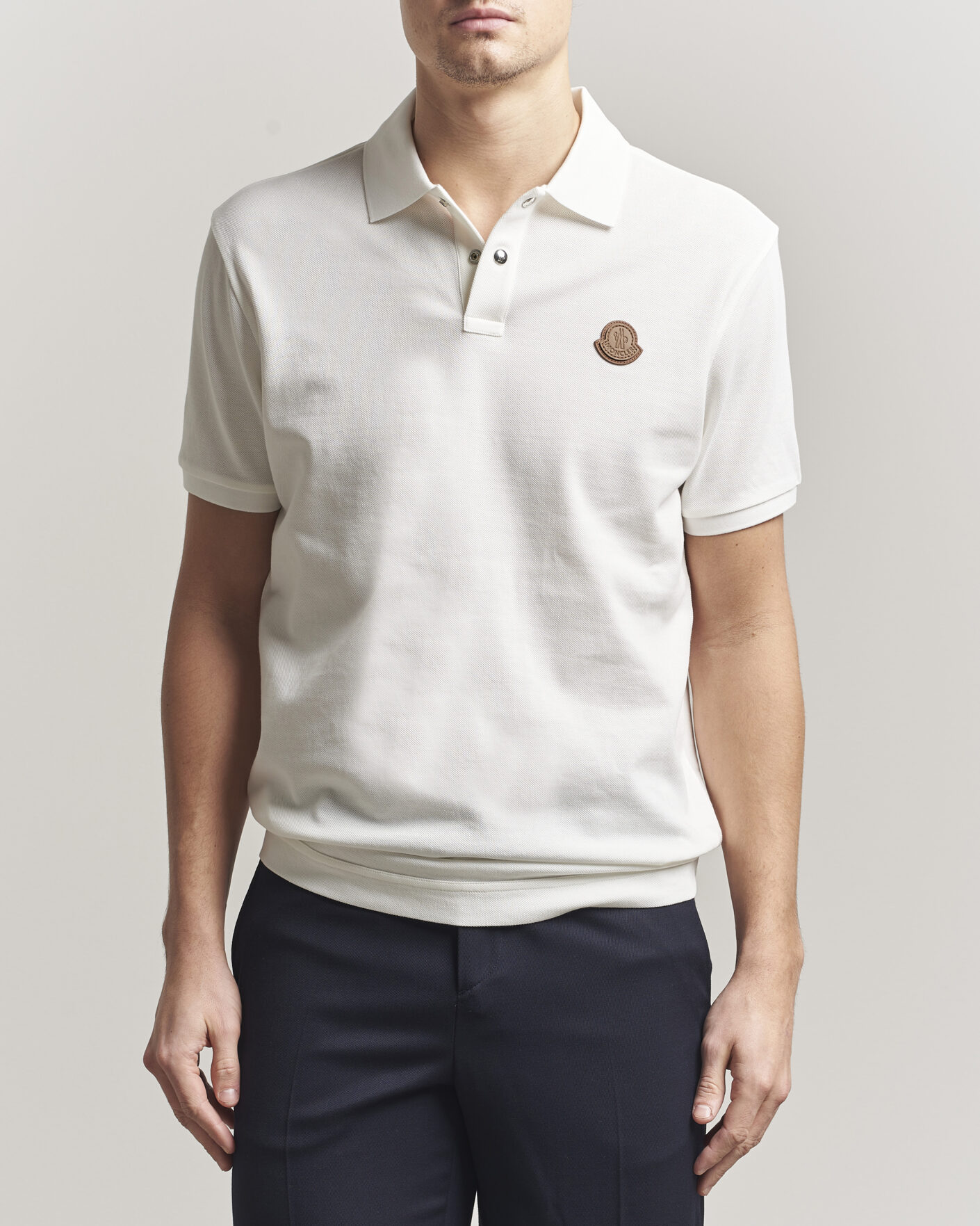 Herre | Pikéer | Moncler | Luxury Logo Polo Off White