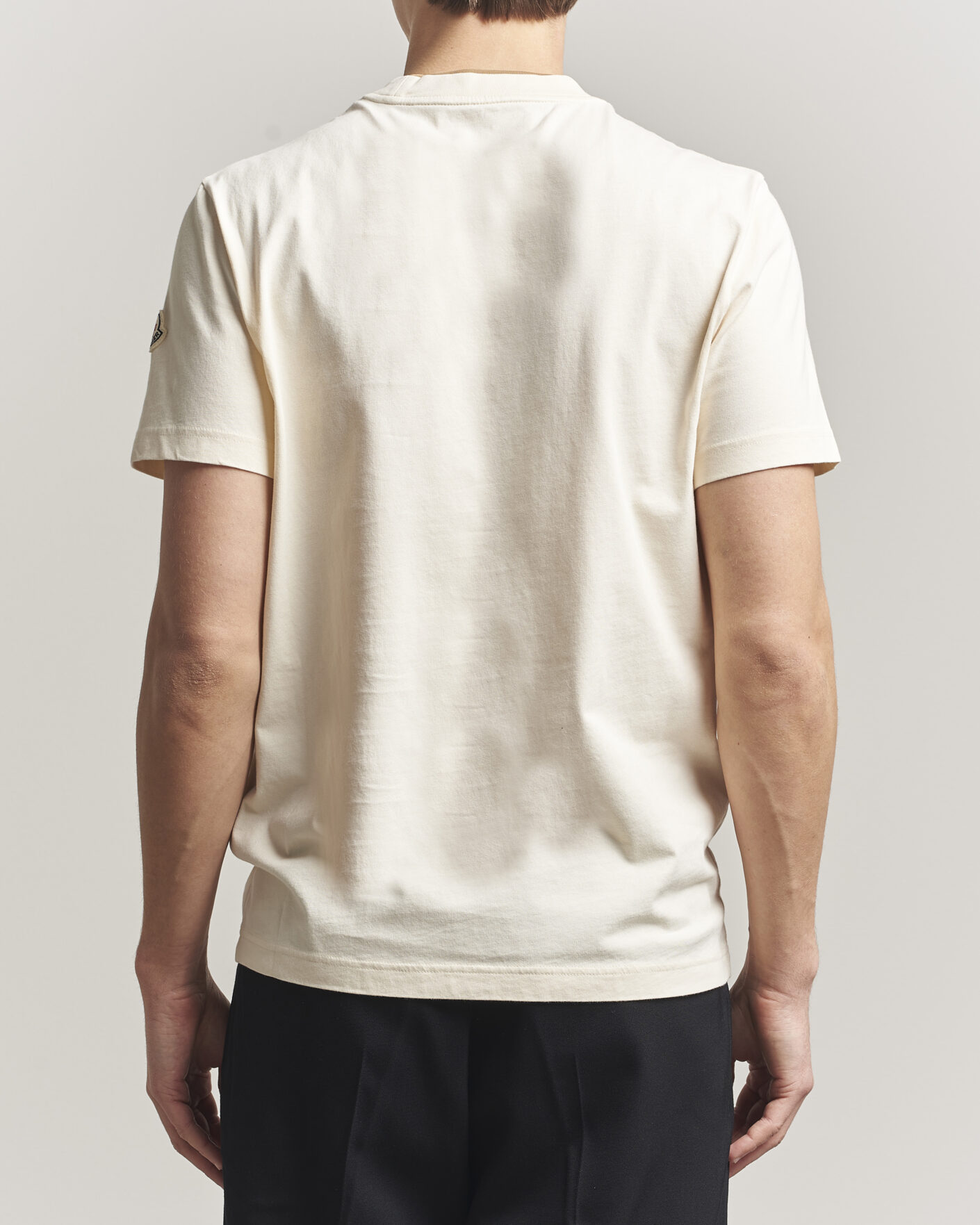 Herre | T-Shirts | Moncler | Signature Logo T-Shirt Off White