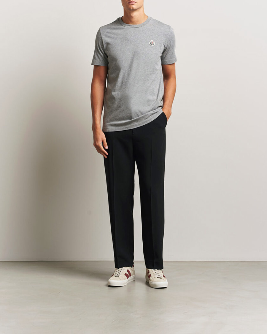 Herre | T-Shirts | Moncler | 3-Pack Logo T-Shirts Black/White/Grey