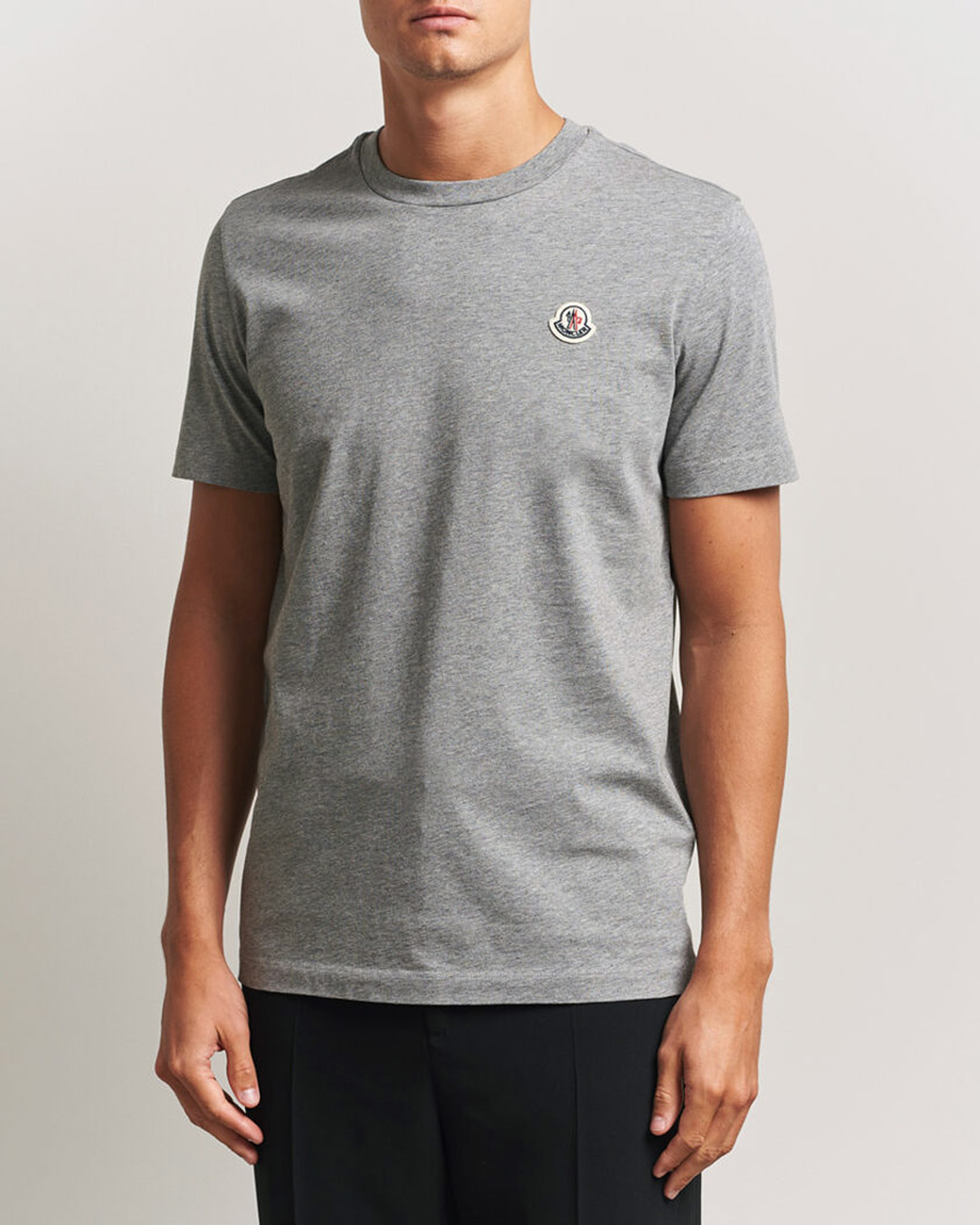 Herre | T-Shirts | Moncler | 3-Pack Logo T-Shirts Black/White/Grey