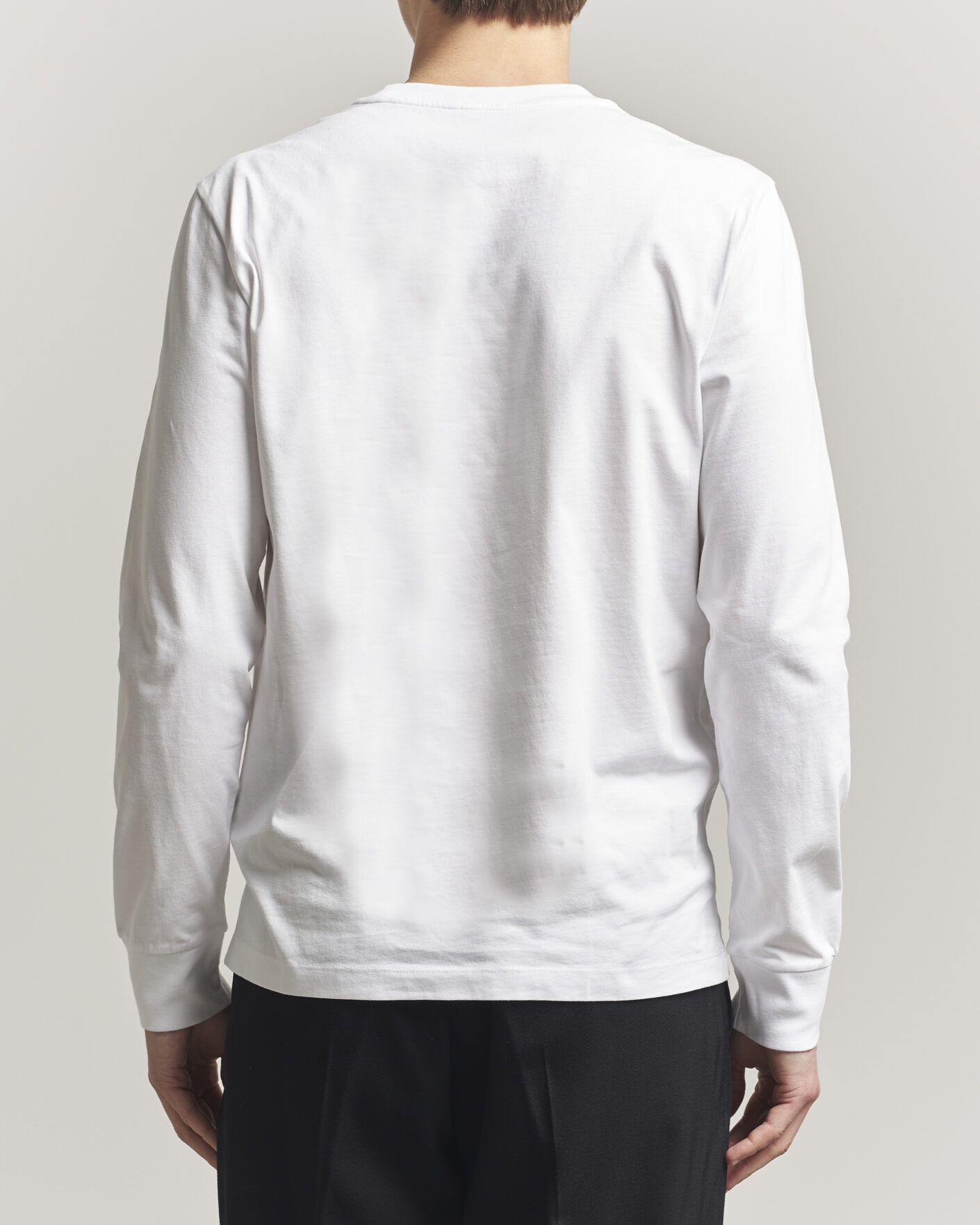 Herre | T-Shirts | Moncler | Lettering Logo Long Sleeve T-Shirt White