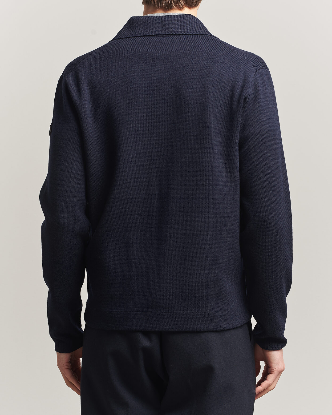 Herre | Gensere | Moncler | Zip Wool Cardigan Navy