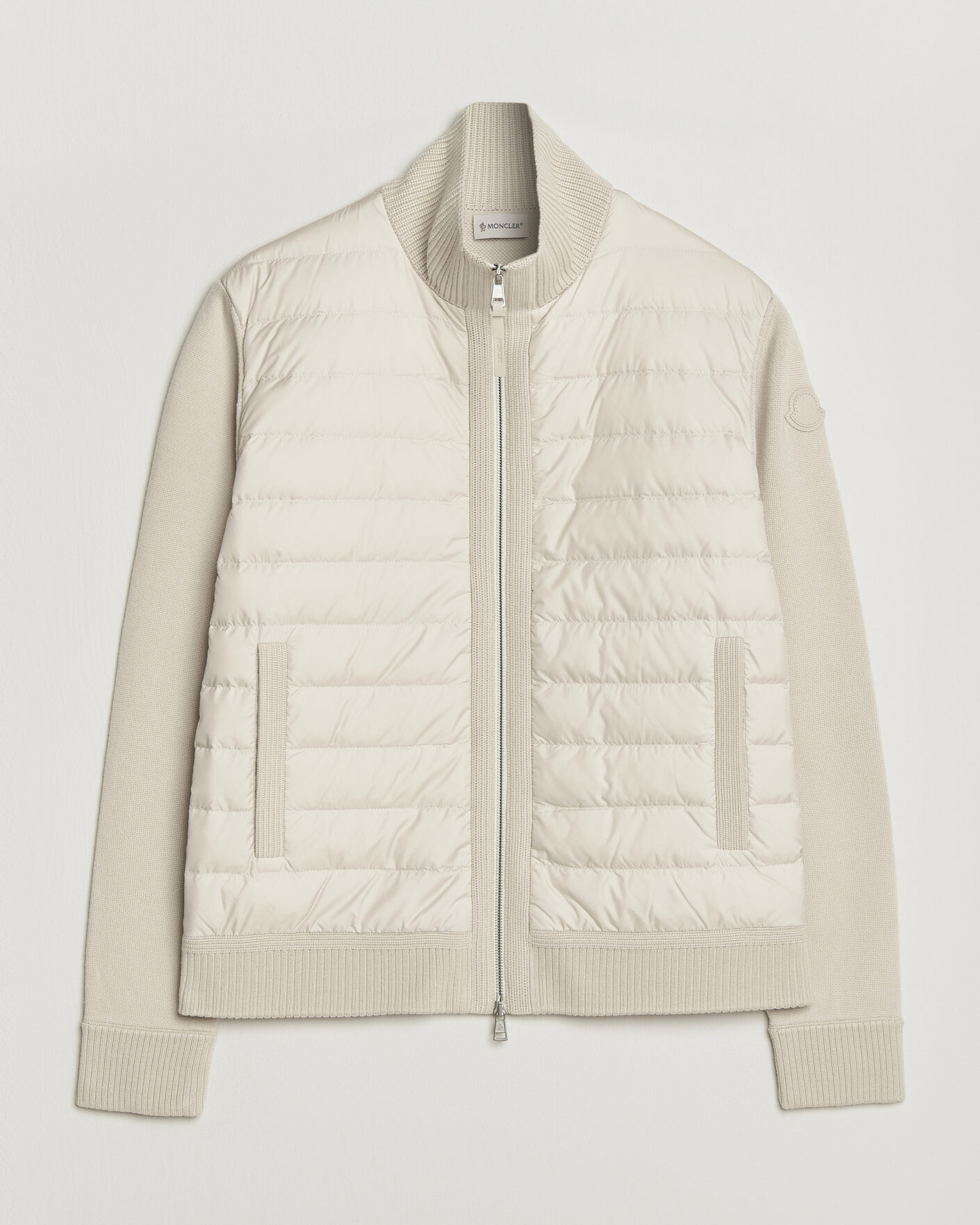 Herre | Jakker | Moncler | Luxury Hybrid Zip Cardigan Off White