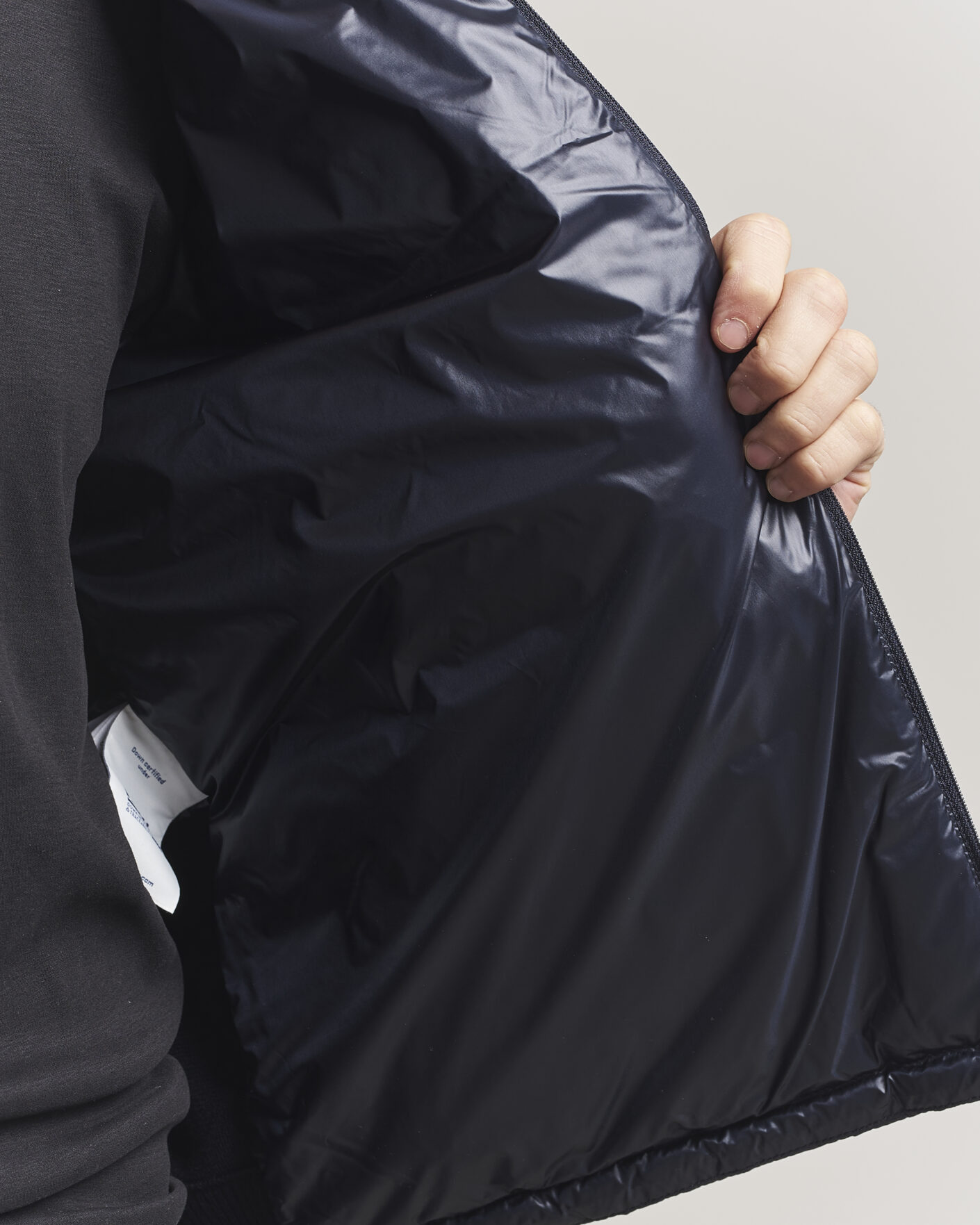 Herre | Jakker | Moncler | Hybrid Laque Zip Cardigan Navy