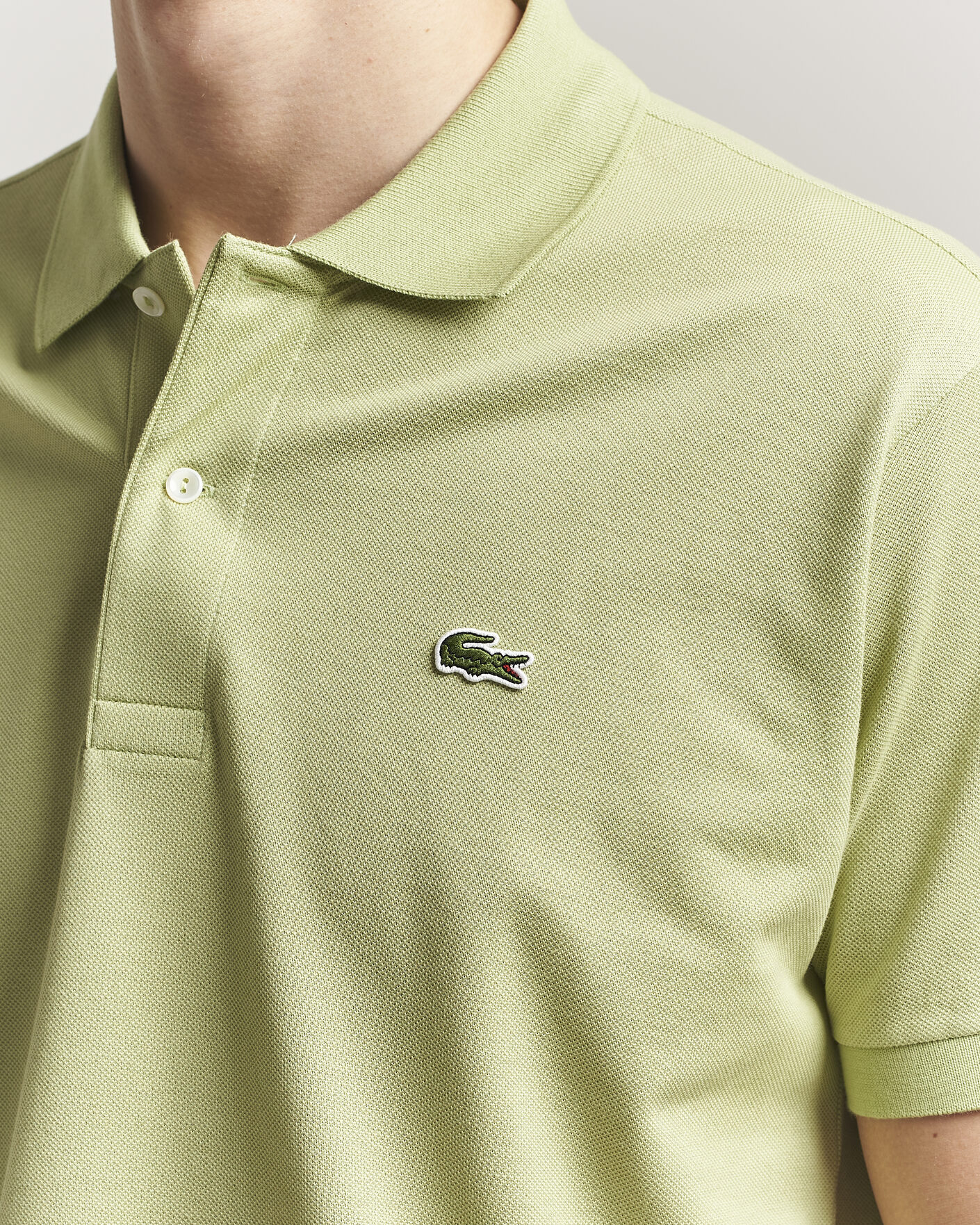 Herre | Pikéer | Lacoste | Original Polo Piké Birch Green