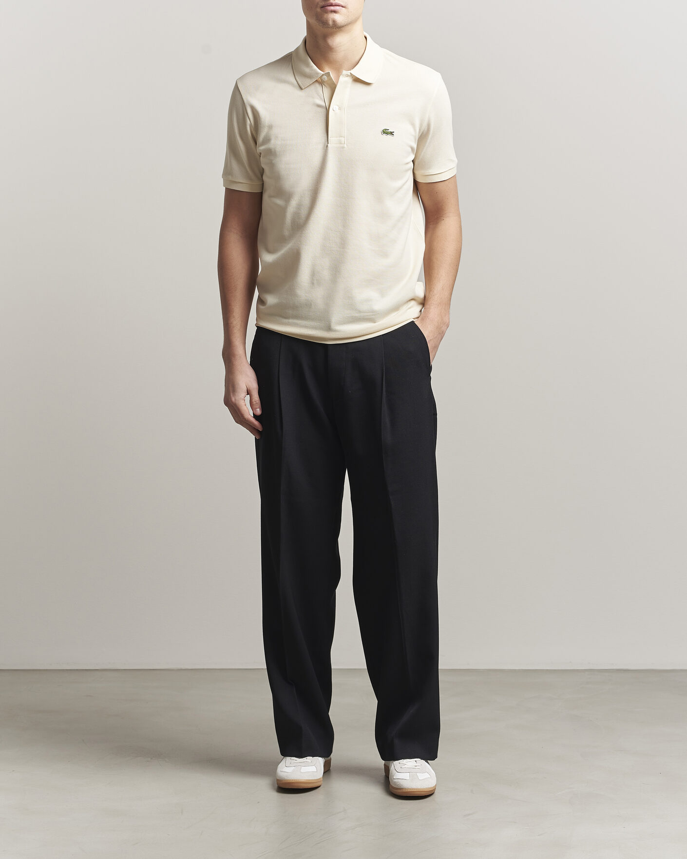 Herre | Pikéer | Lacoste | Slim Fit Polo Piké Naturel Clair