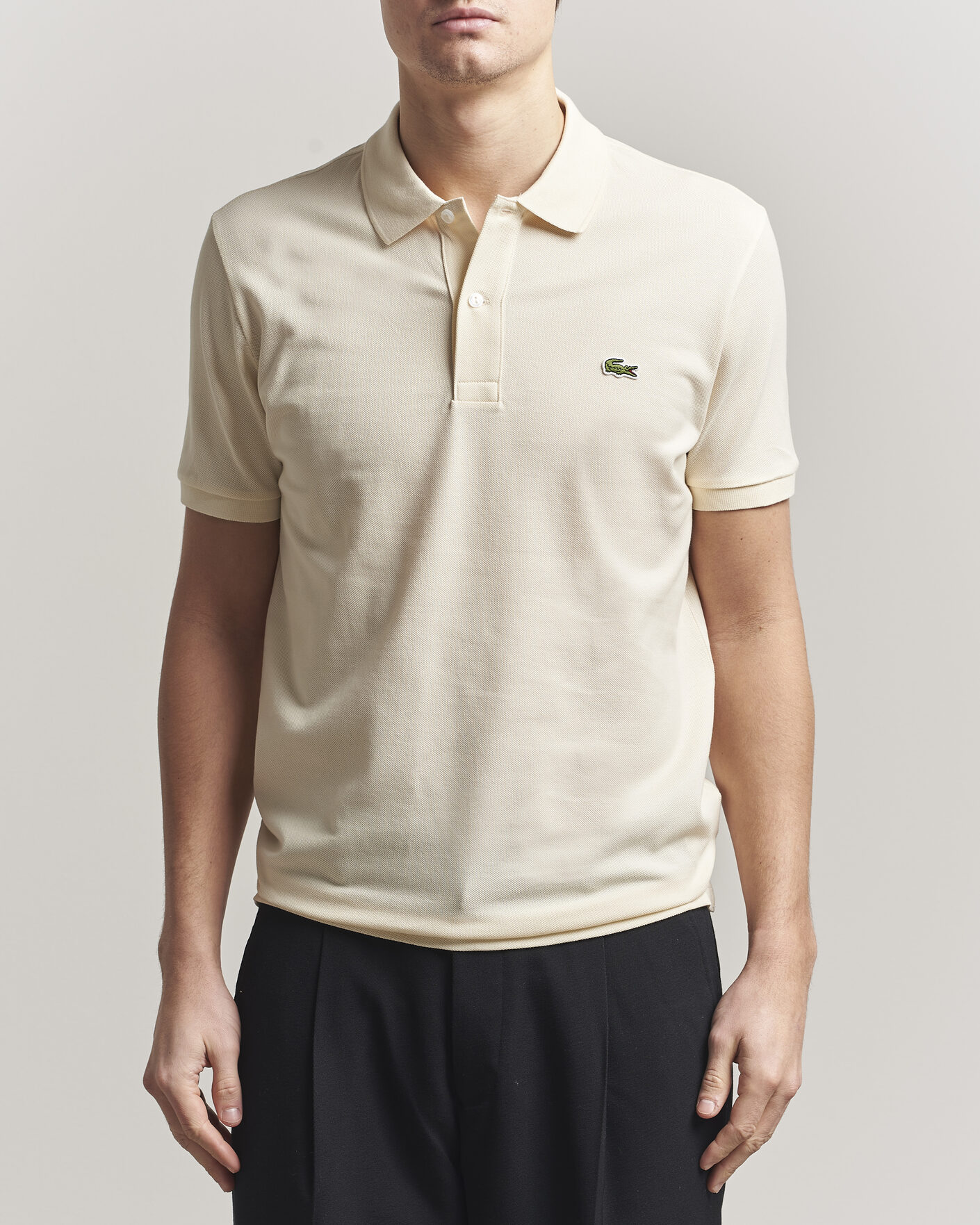 Herre | Pikéer | Lacoste | Slim Fit Polo Piké Naturel Clair