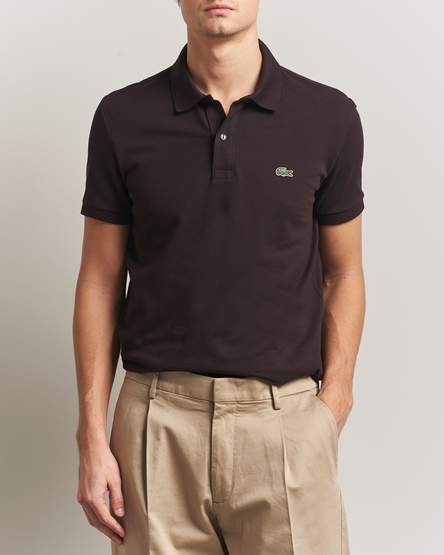 Herre | Pikéer | Lacoste | Slim Fit Polo Piké Buffle Brown
