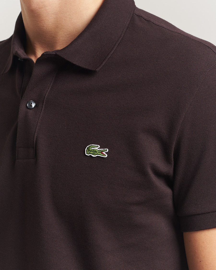 Herre | Pikéer | Lacoste | Slim Fit Polo Piké Buffle Brown