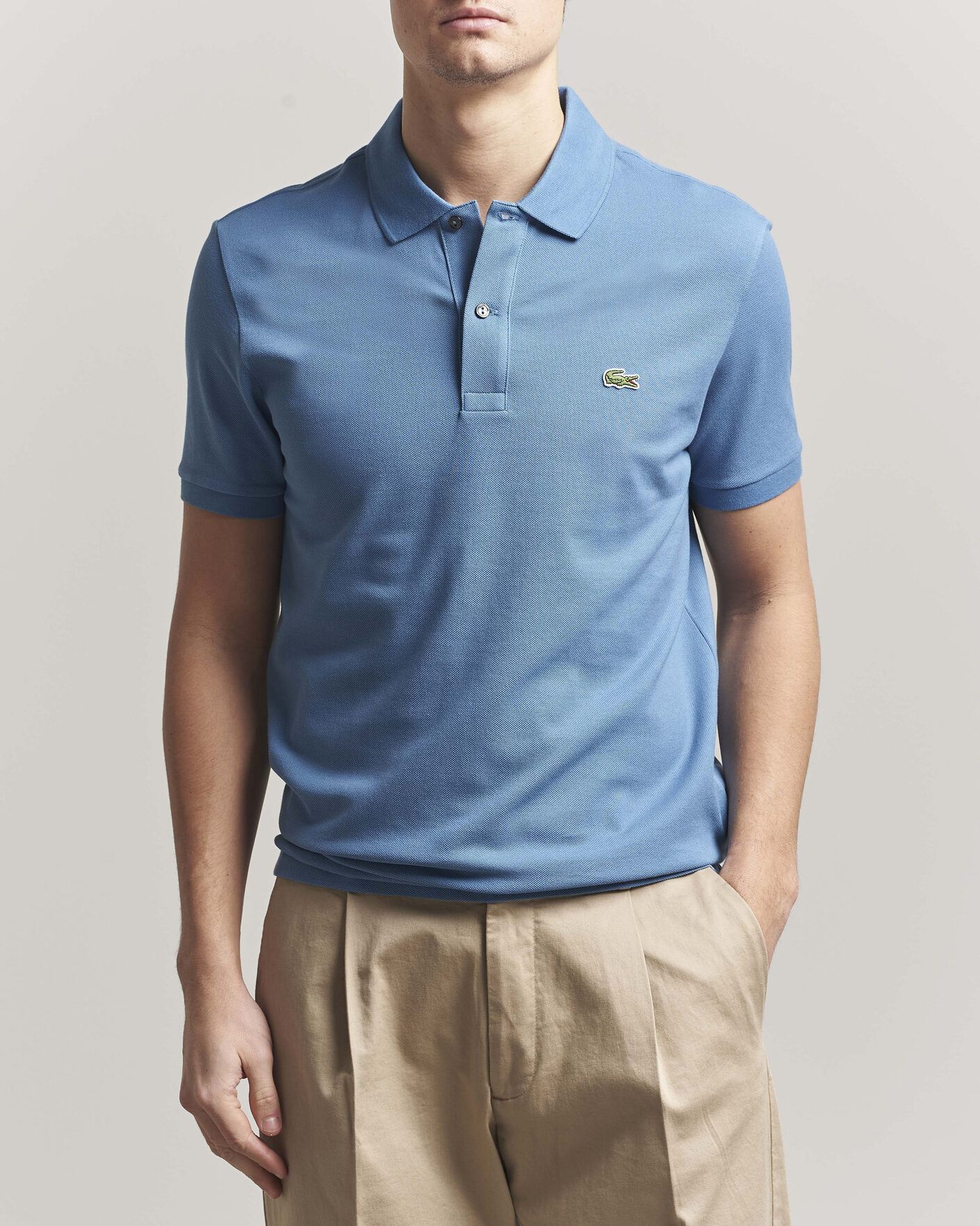 Herre | Pikéer | Lacoste | Slim Fit Polo Piké Abyss Blue