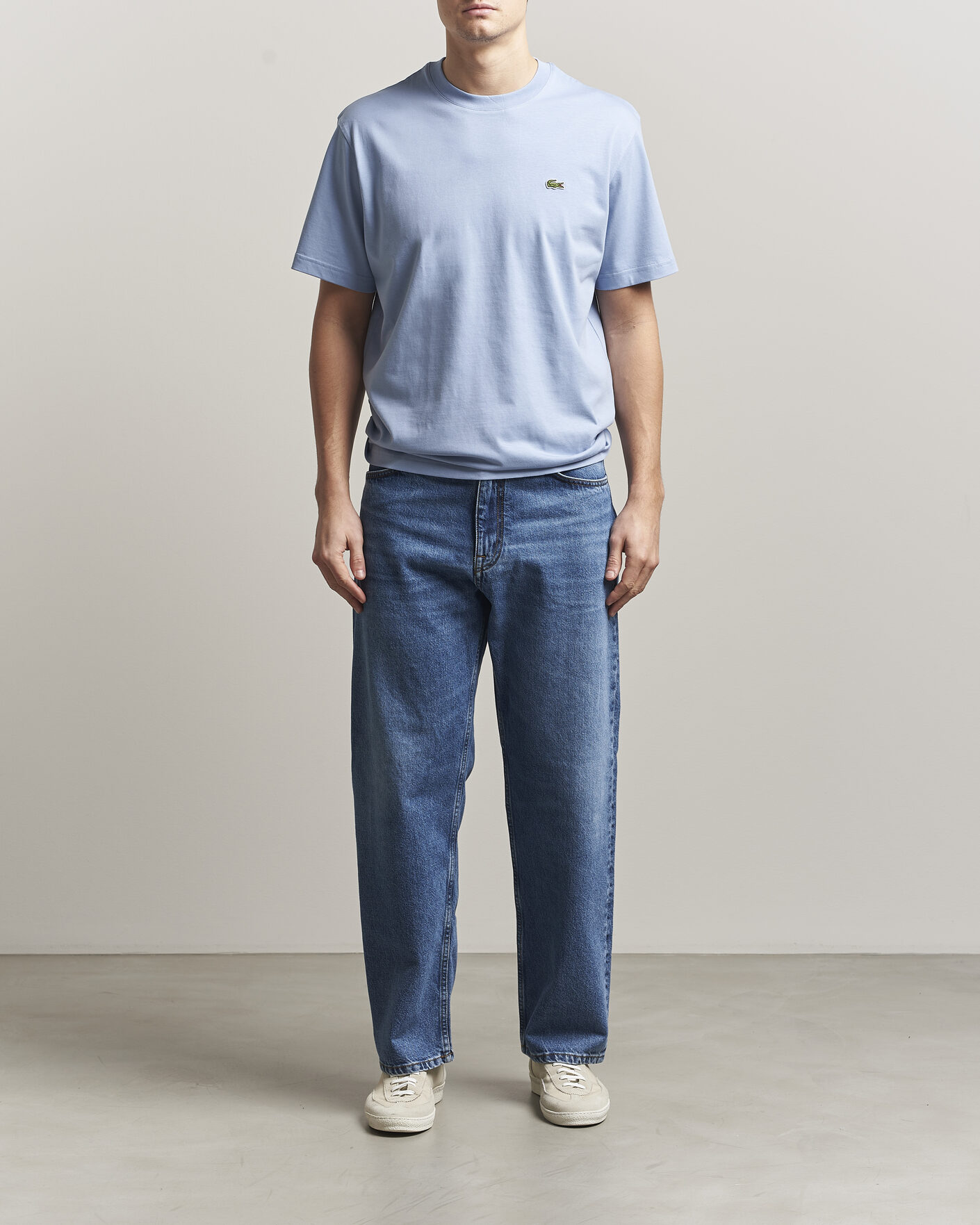 Herre | T-Shirts | Lacoste | Crew Neck T-Shirt Aphylla Blue
