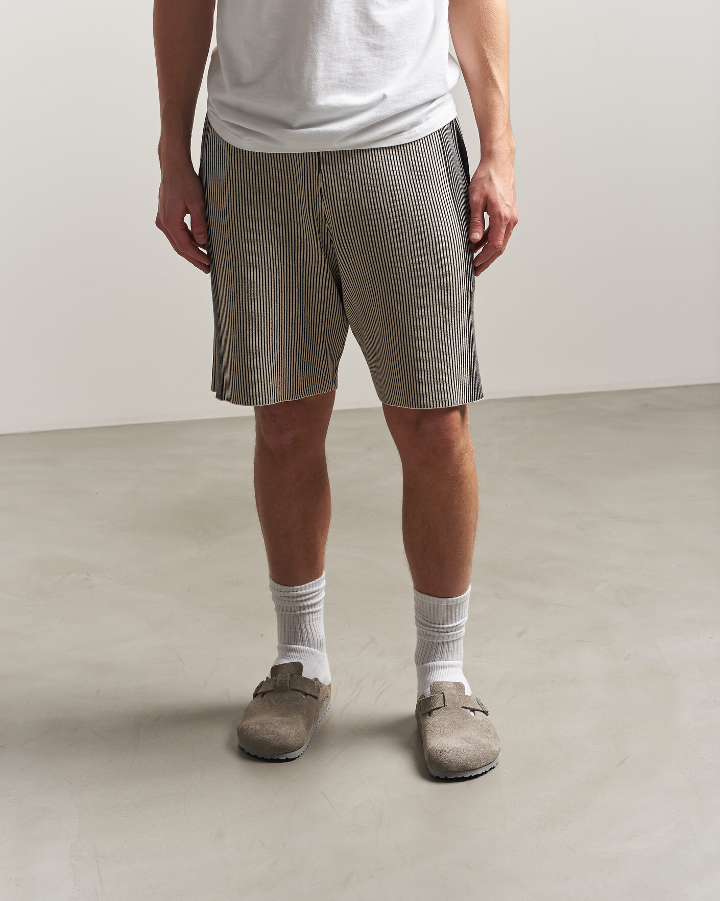 Herre | Sandaler og tøfler | BIRKENSTOCK | Boston Soft Footbed Stone Coin Suede