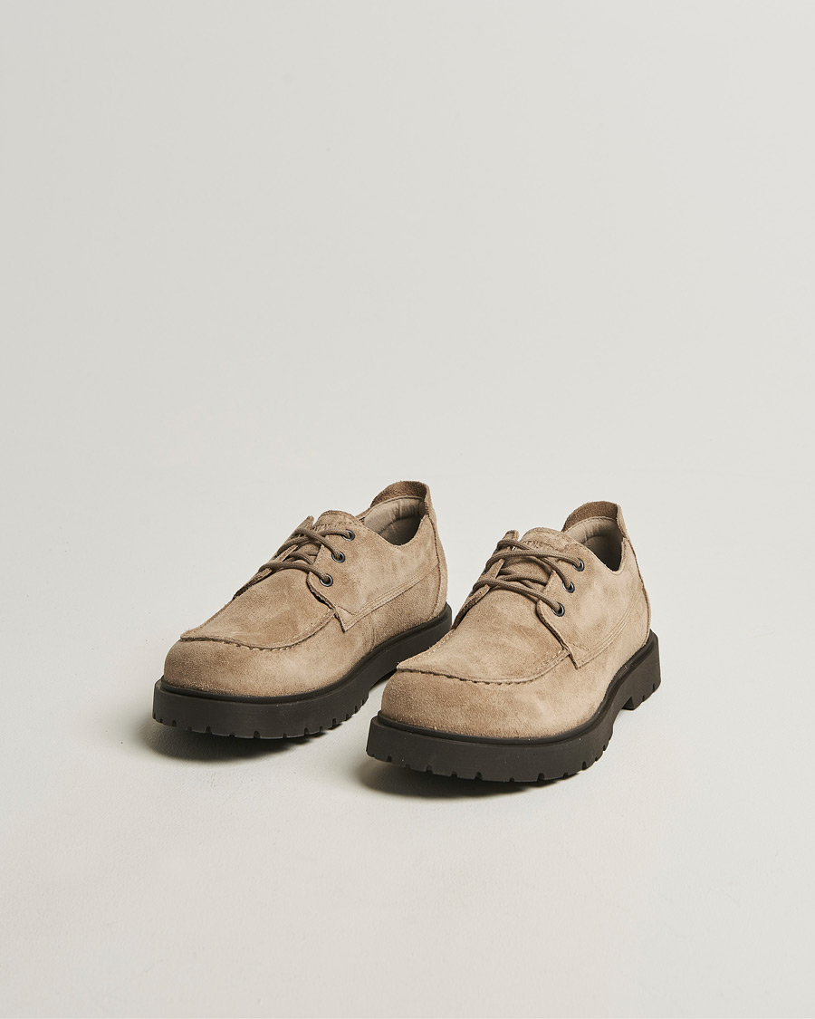 Herre | Oxfords | BIRKENSTOCK | Highwood Moc Lace Gray Taupe Suede