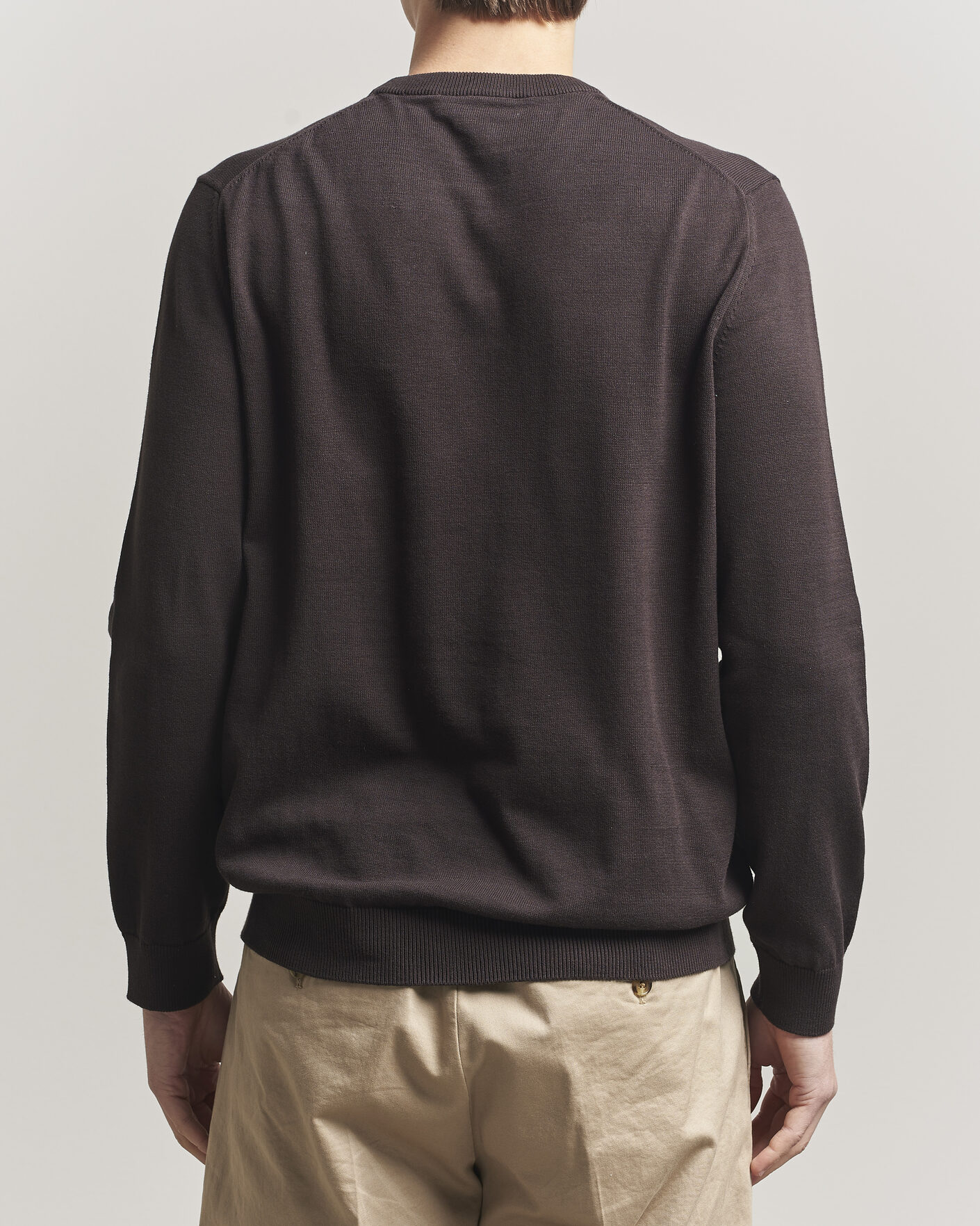Herre | Gensere | Lacoste | Cotton Knitted Sweater Buffalo Brown