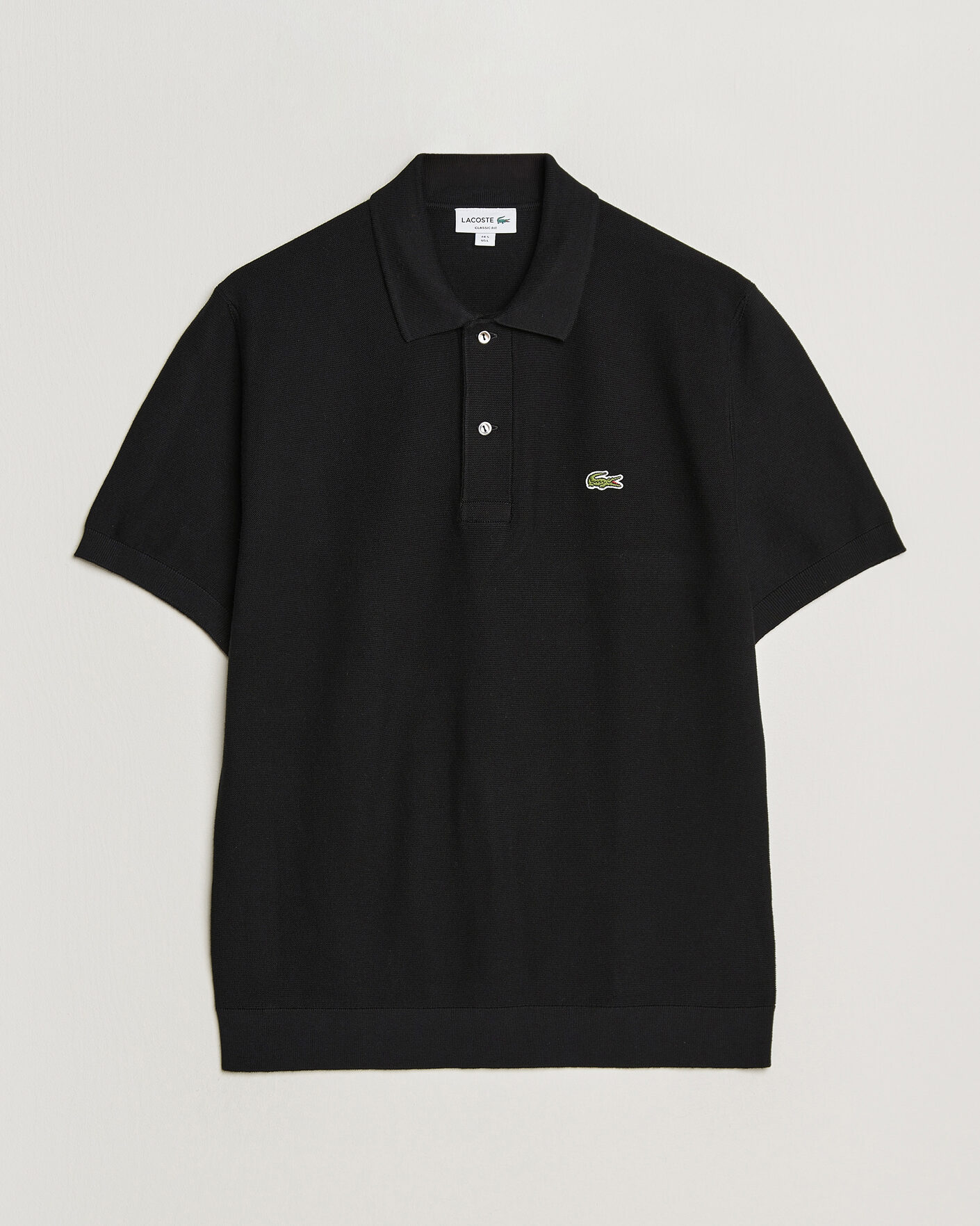 Herre | Pikéer | Lacoste | Cotton Knitted Polo Black