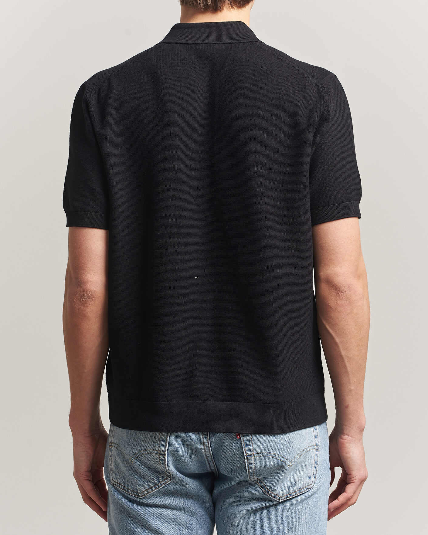 Herre | Pikéer | Lacoste | Cotton Knitted Polo Black
