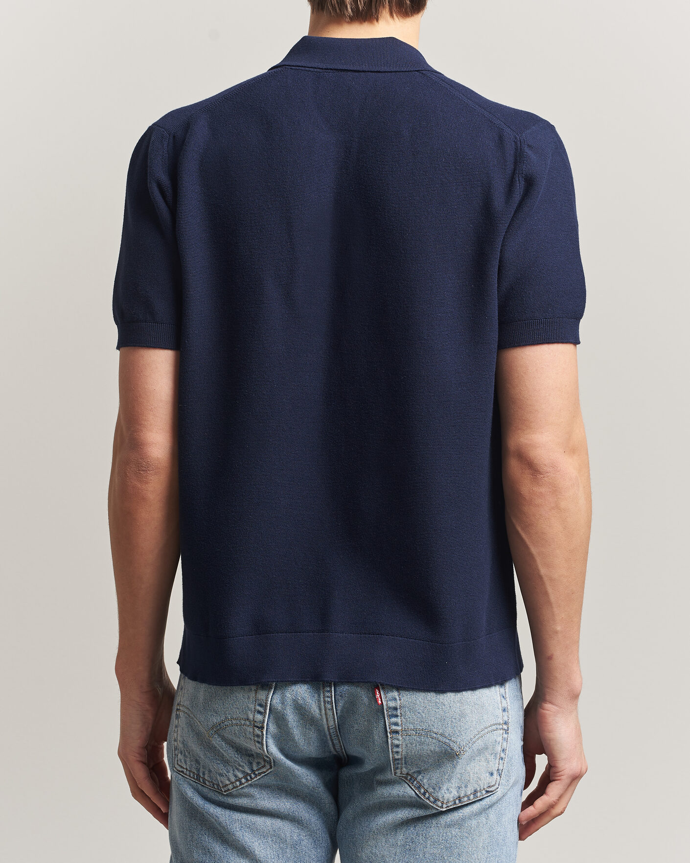 Herre | Pikéer | Lacoste | Cotton Knitted Polo Navy Blue