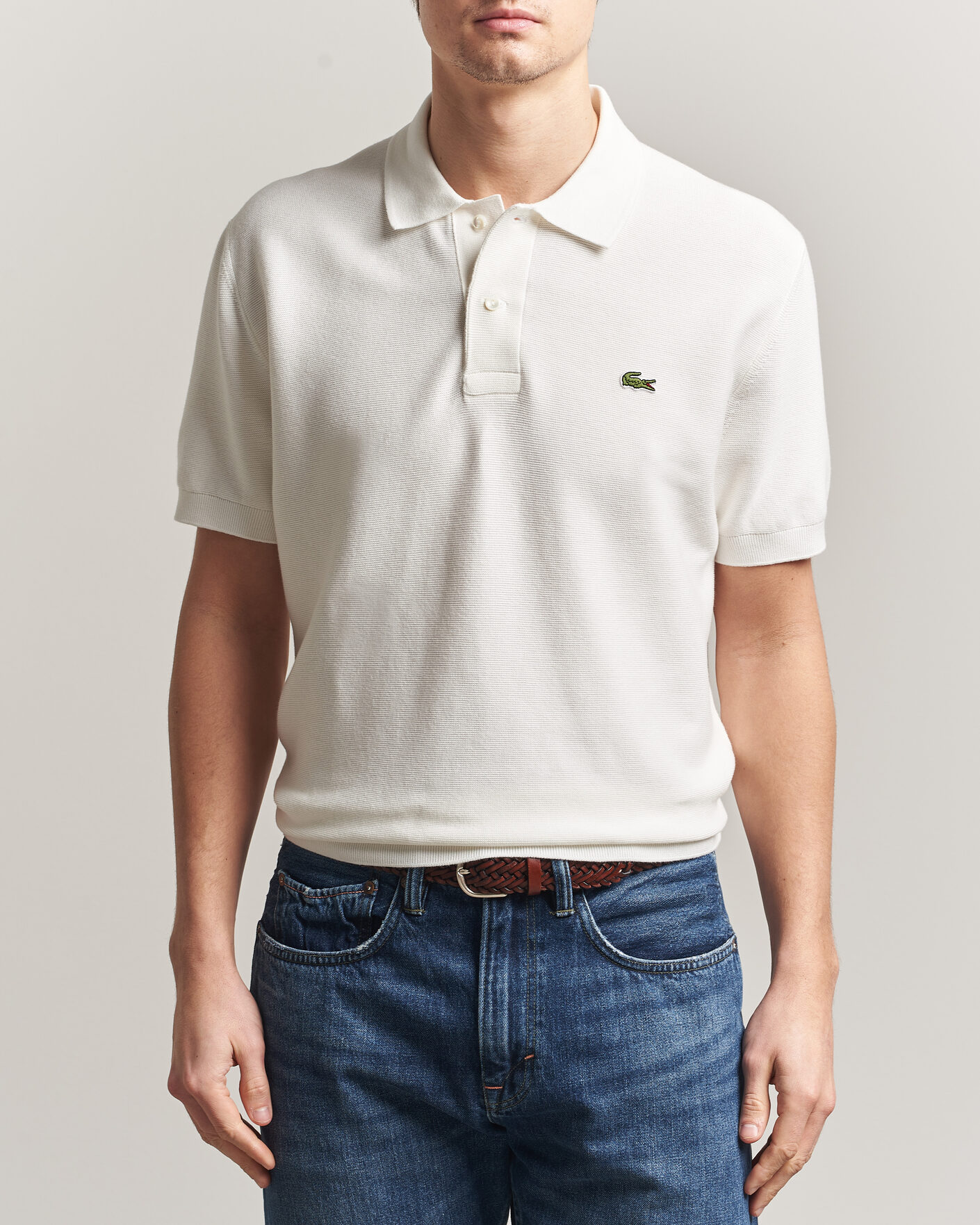 Herre | Pikéer | Lacoste | Cotton Knitted Polo Flour