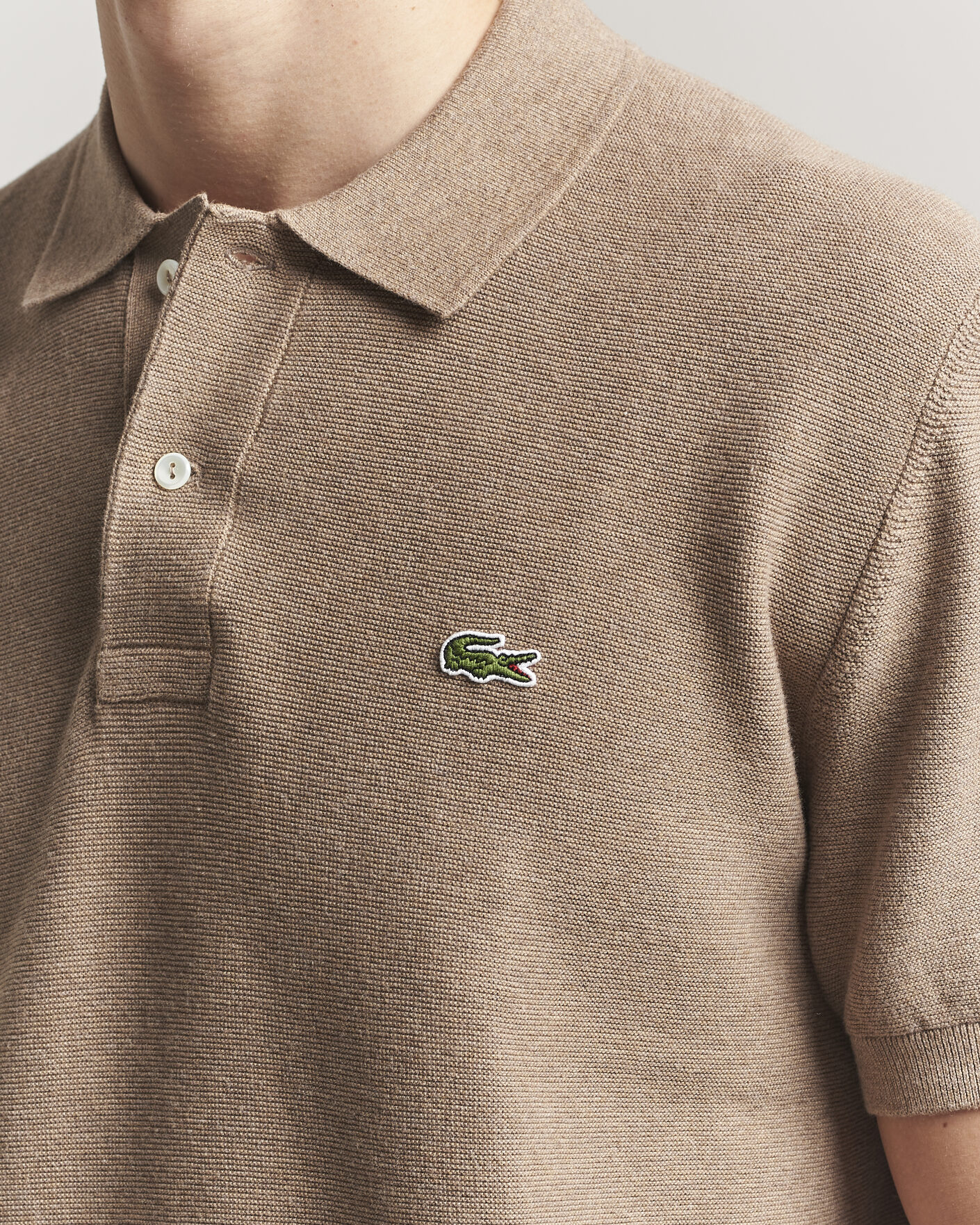 Herre | Pikéer | Lacoste | Cotton Knitted Polo Viennois Heather