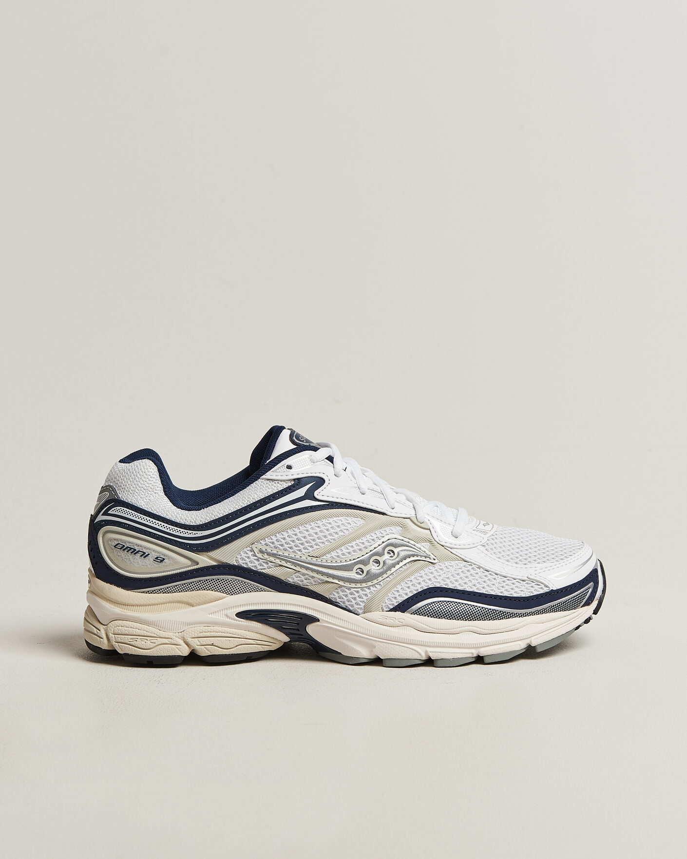 Herre | Sneakers | Saucony | Progrid Omni 9 Running Sneaker White/Navy
