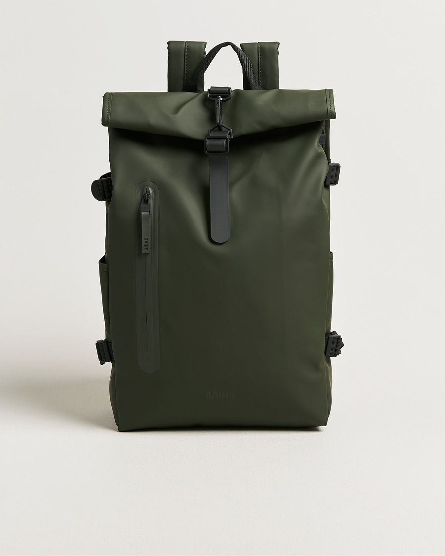 Herre | Vesker | RAINS | Rolltop Large Rucksack Green