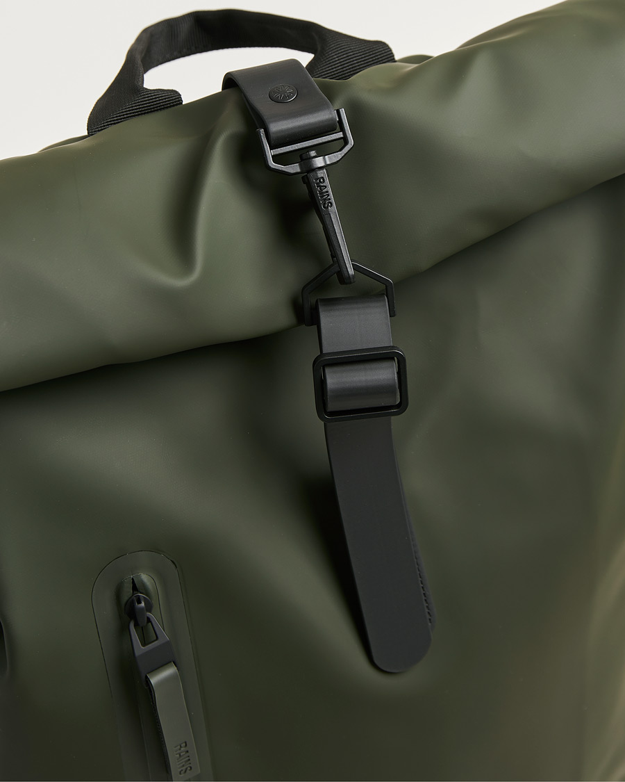 Herre | Vesker | RAINS | Rolltop Large Rucksack Green