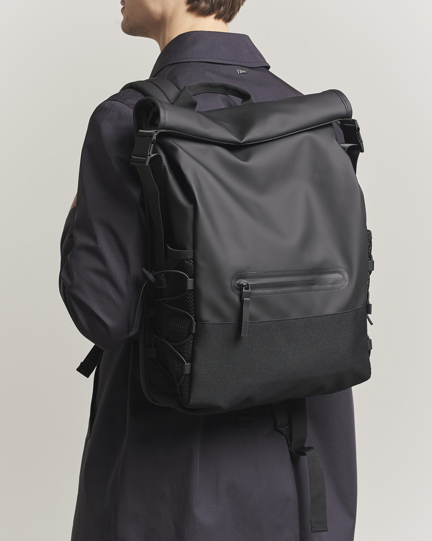 Herre | Vesker | RAINS | Trail Mountaineer Rolltop Backpack Black