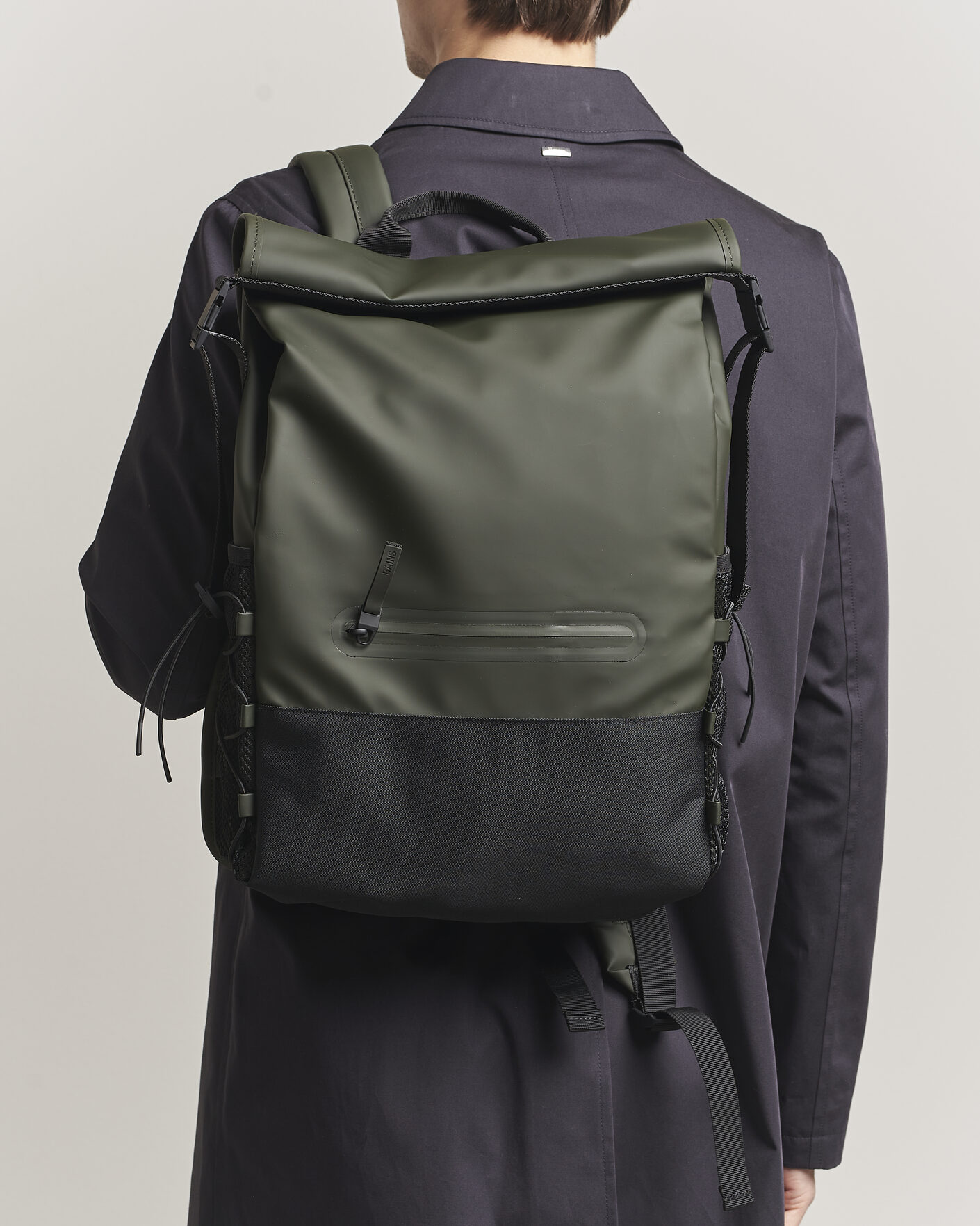 Herre | Vesker | RAINS | Trail Mountaineer Rolltop Backpack Green