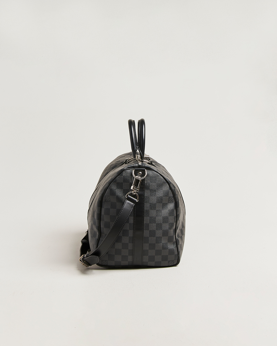 Herre | Pre-Owned & Vintage Bags | Louis Vuitton Pre-Owned | Keepall Bandouliére 45 Damier Graphite