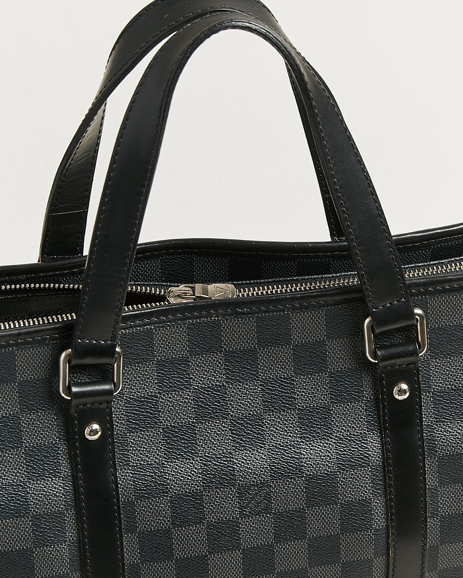 Herre | Pre-Owned & Vintage Bags | Louis Vuitton Pre-Owned | Tadao Tote Bag Damier Graphite