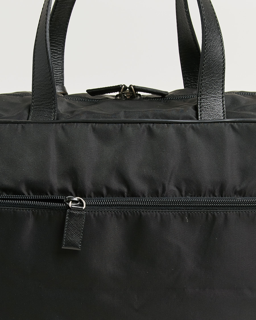 Herre | Pre-Owned & Vintage Bags | Prada Pre-Owned | Tessuto Nylon Document Bag Black