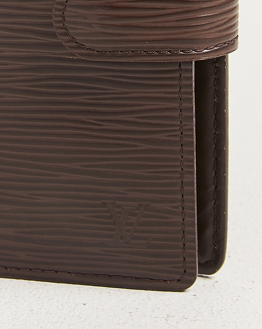 Herre | Pre-Owned & Vintage Bags | Louis Vuitton Pre-Owned | Small Ring Agenda Cover Epi Leather Brown