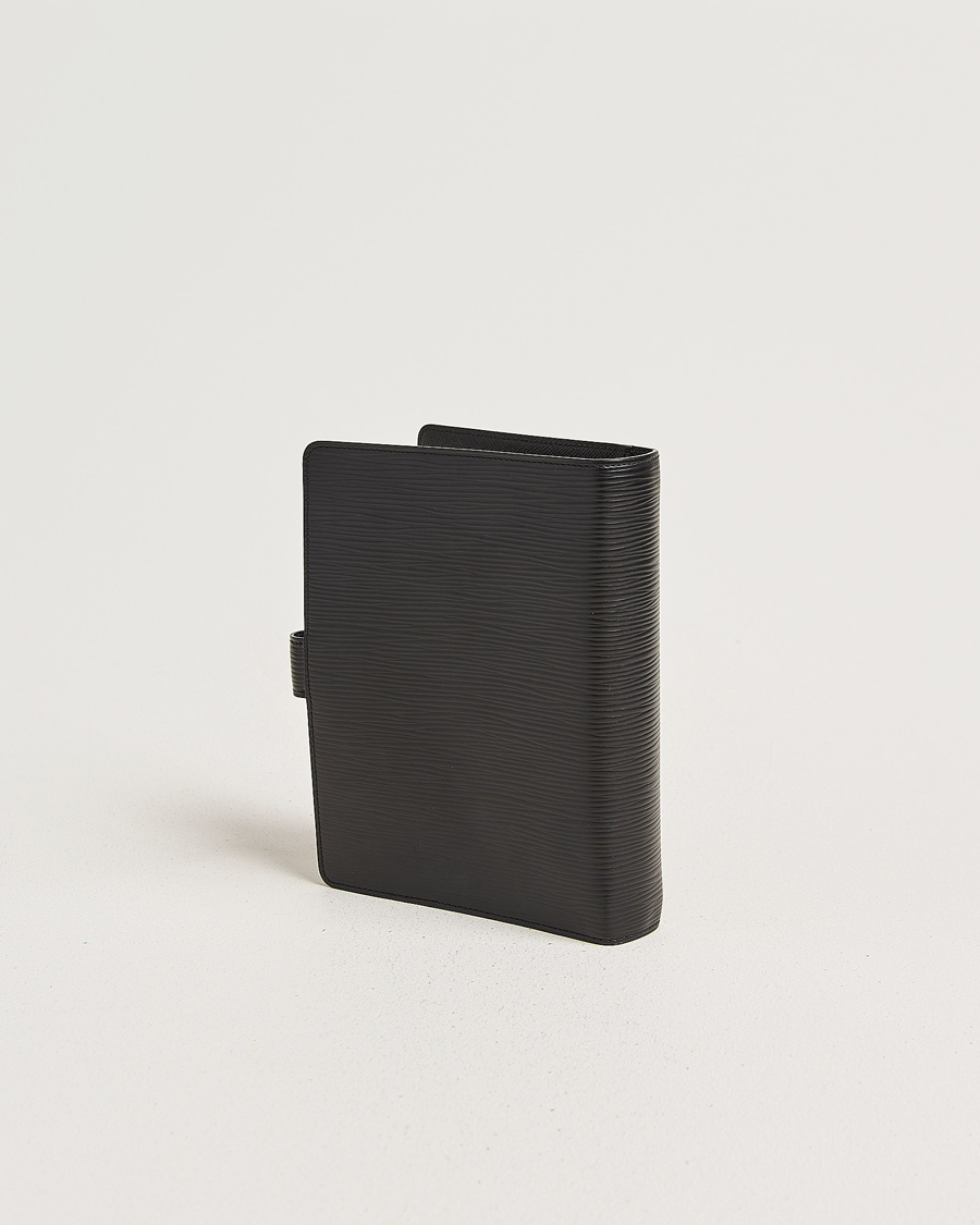 Herre | Pre-Owned & Vintage Bags | Louis Vuitton Pre-Owned | Medium Ring Agenda Cover Epi Leather Black