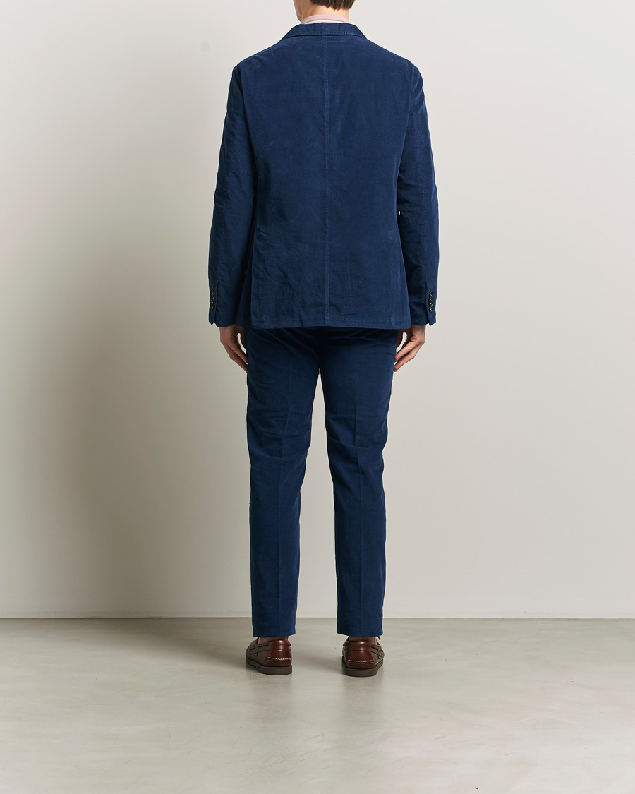 Herre | Dresser | Massimo Alba | Sloop Corduroy Suit Midnight Blue