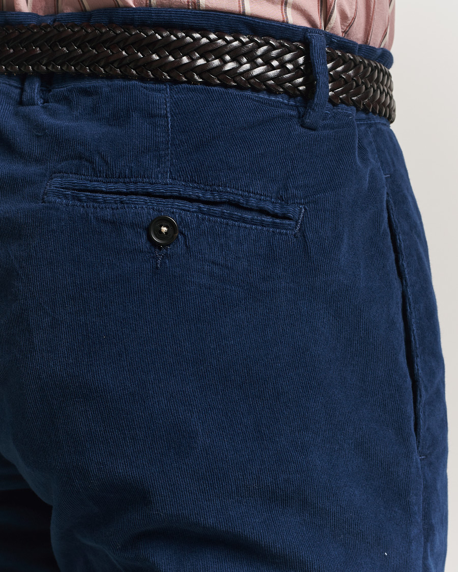 Herre | Dresser | Massimo Alba | Sloop Corduroy Suit Midnight Blue