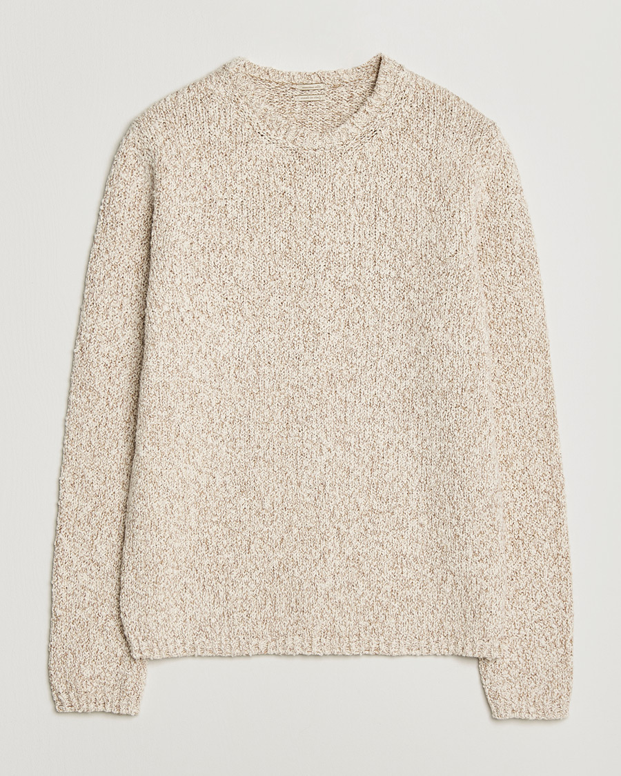 Herre | Gensere | Massimo Alba | Cotton Boucle Sweater Bronze