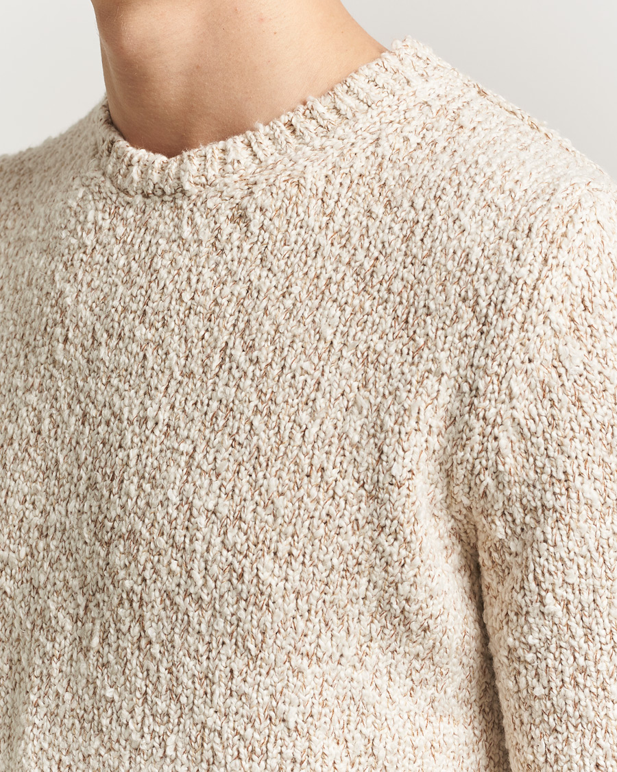 Herre | Gensere | Massimo Alba | Cotton Boucle Sweater Bronze