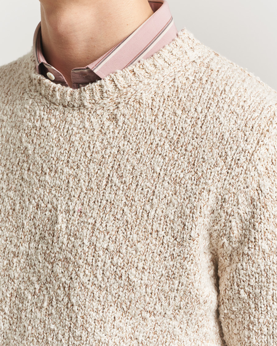 Herre | Gensere | Massimo Alba | Cotton Boucle Sweater Bronze