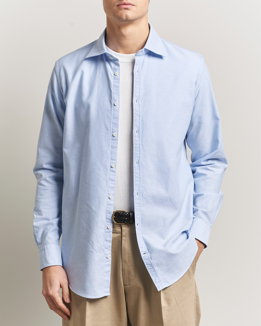 Herre | Skjorter | Massimo Alba | Genova Oxford Shirt Sky Blue